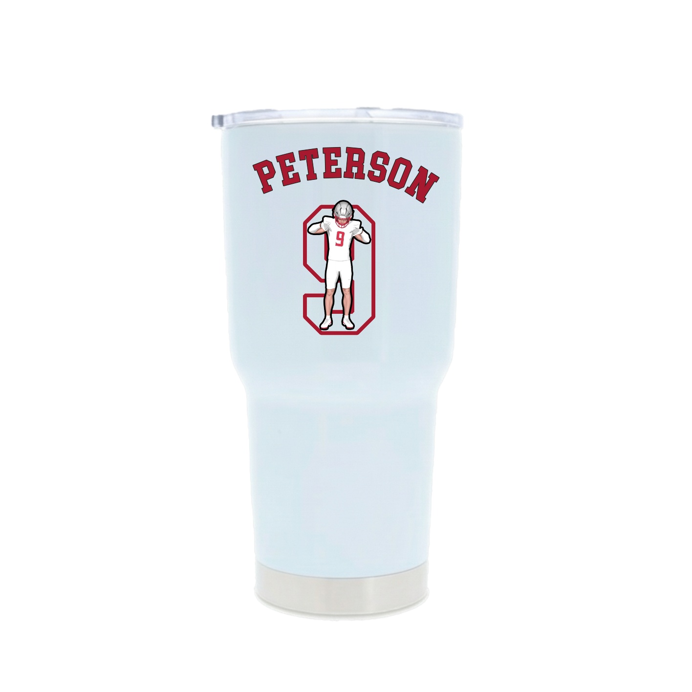 30oz Stainless Steel Tumbler — Shirsey Arch in White