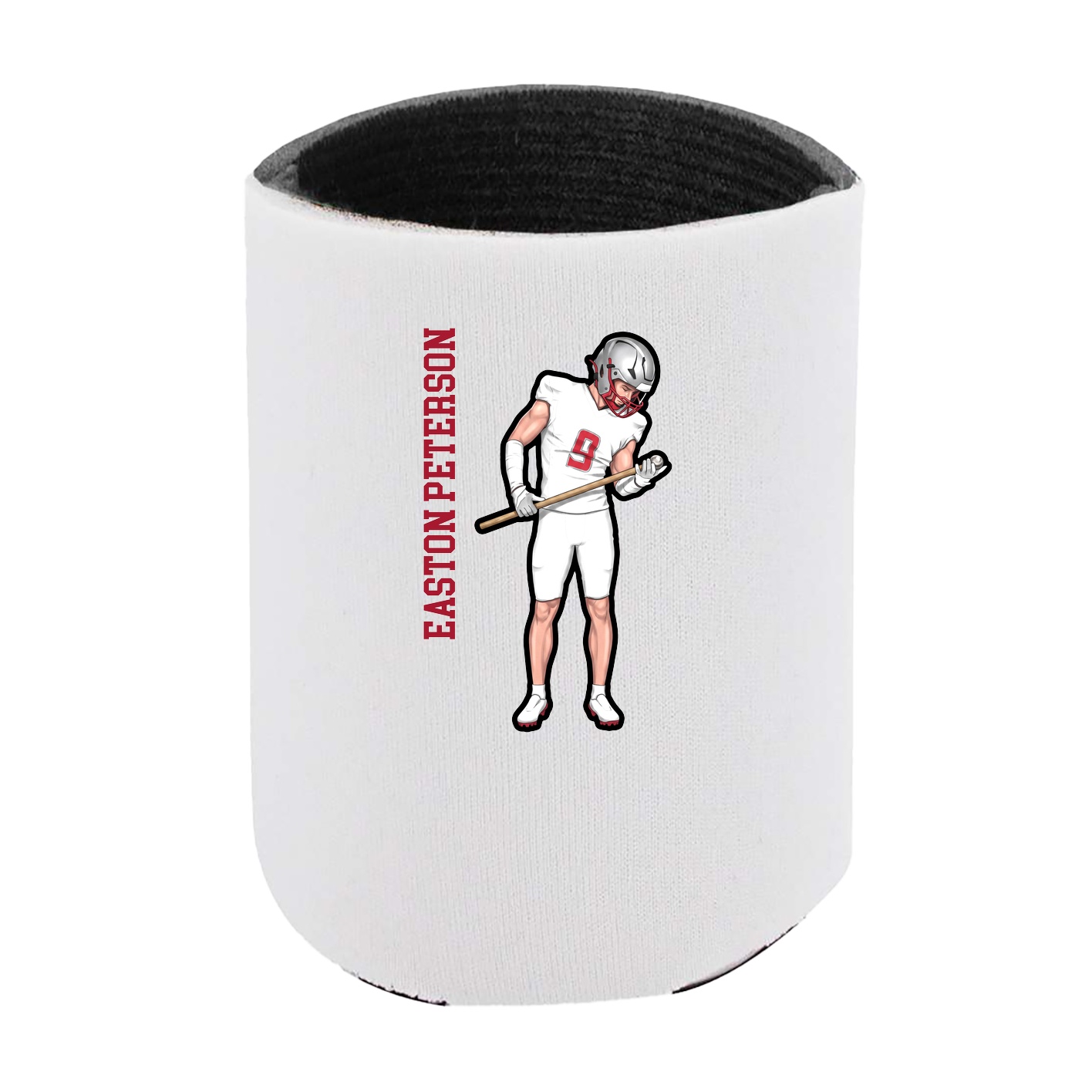 Can Holder — Name Vertical in White