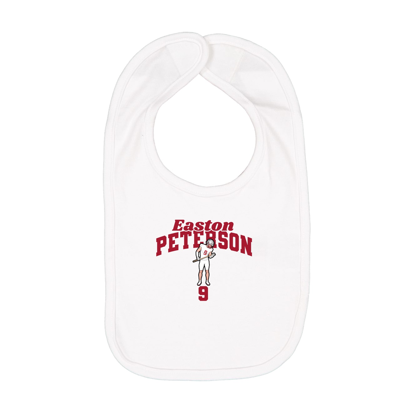 Infant Bib — Signature Arch in White