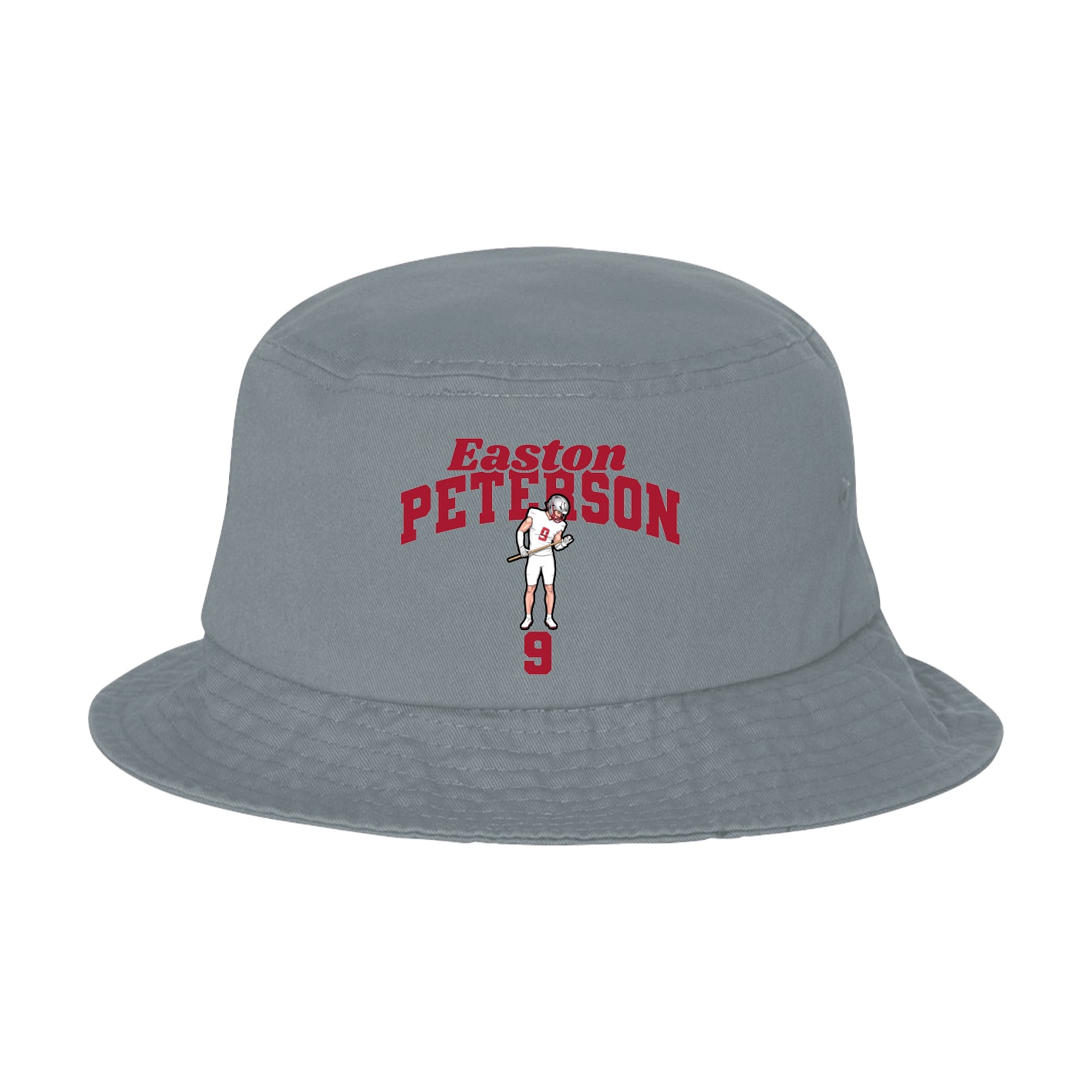 Bucket Cap — Signature Arch in Grey