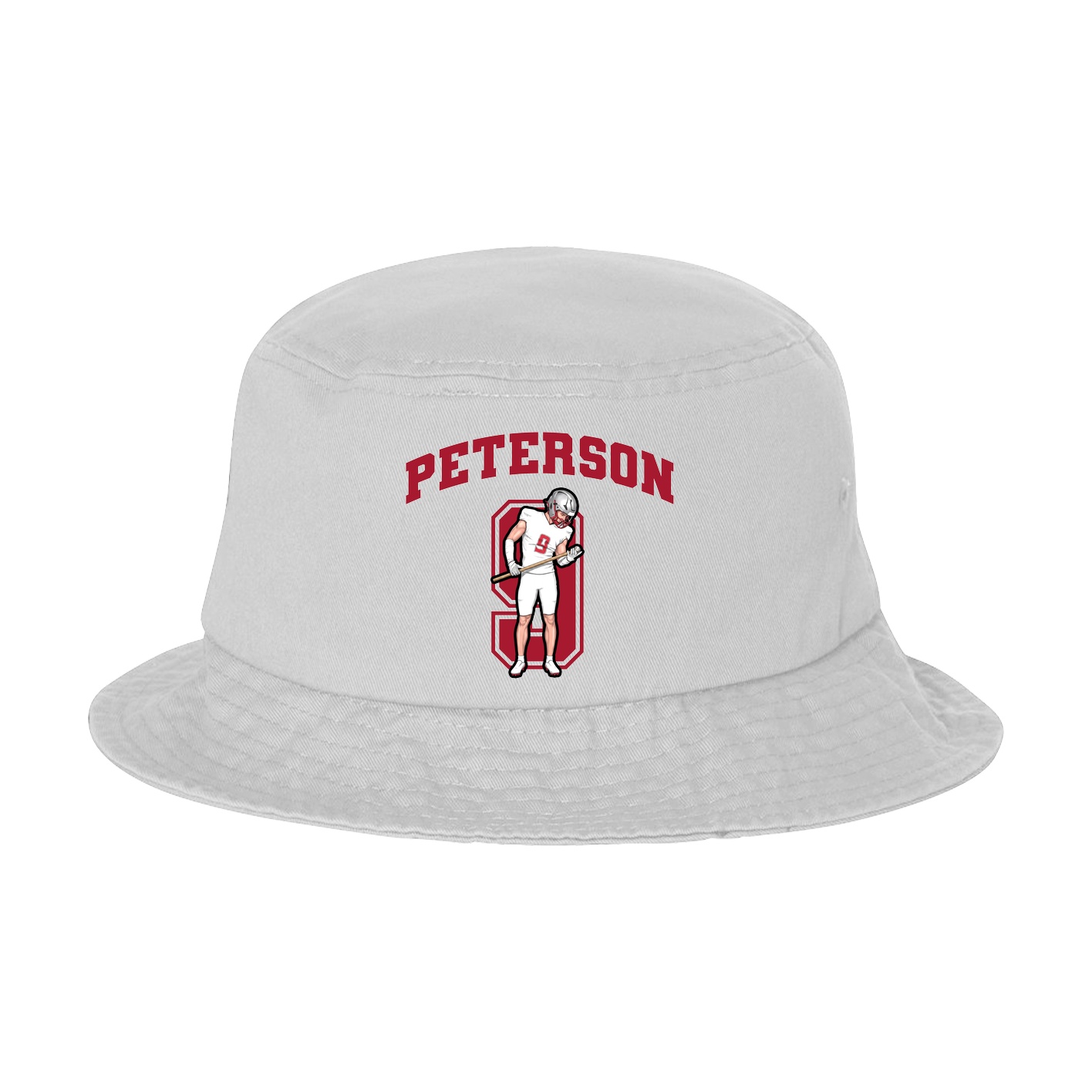 Bucket Cap — Number in White