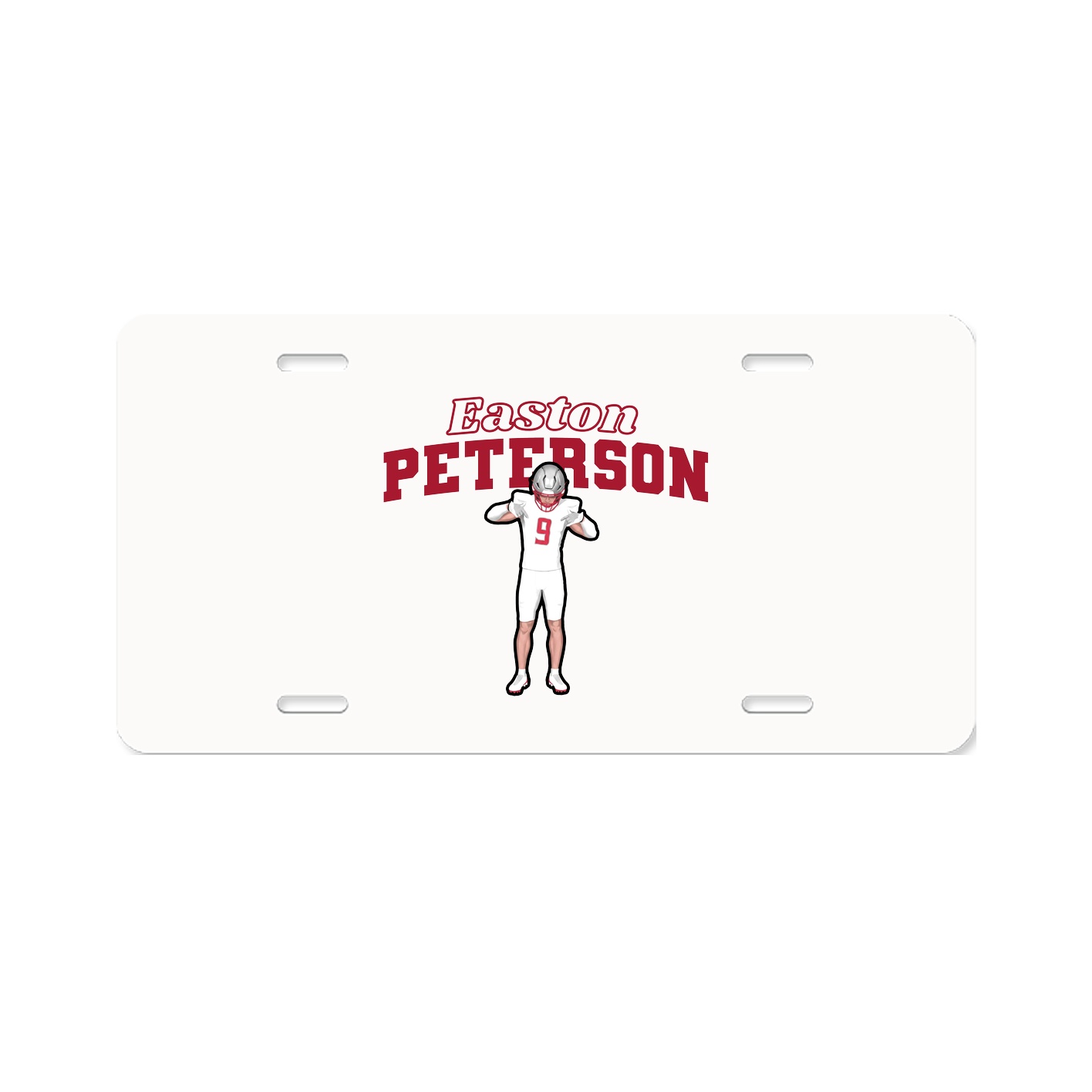 License Plate — Name Arch in Classic