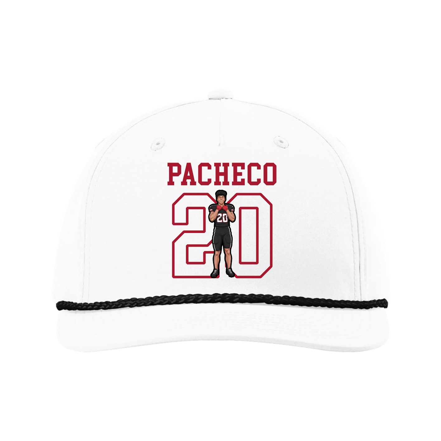 Five-Panel Classic Rope Cap — Shirsey in White