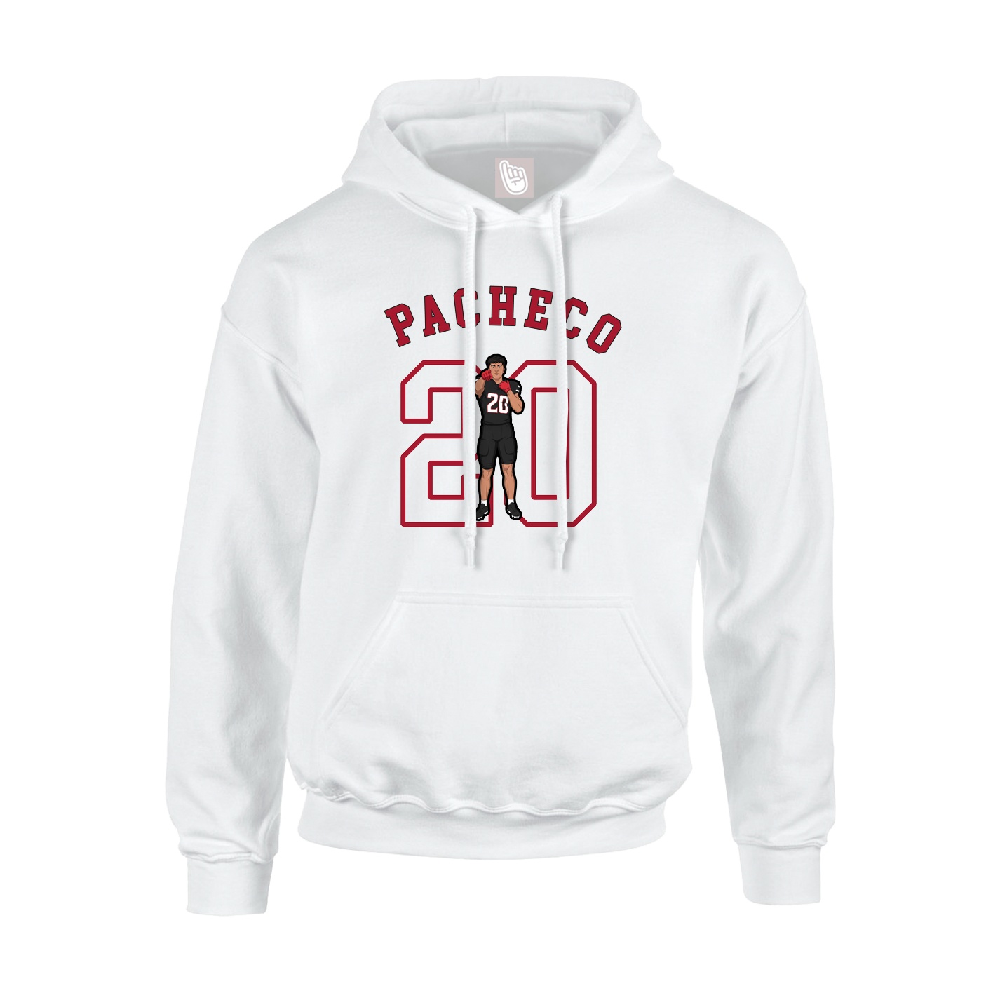 Hoodie — Shirsey Arch in White