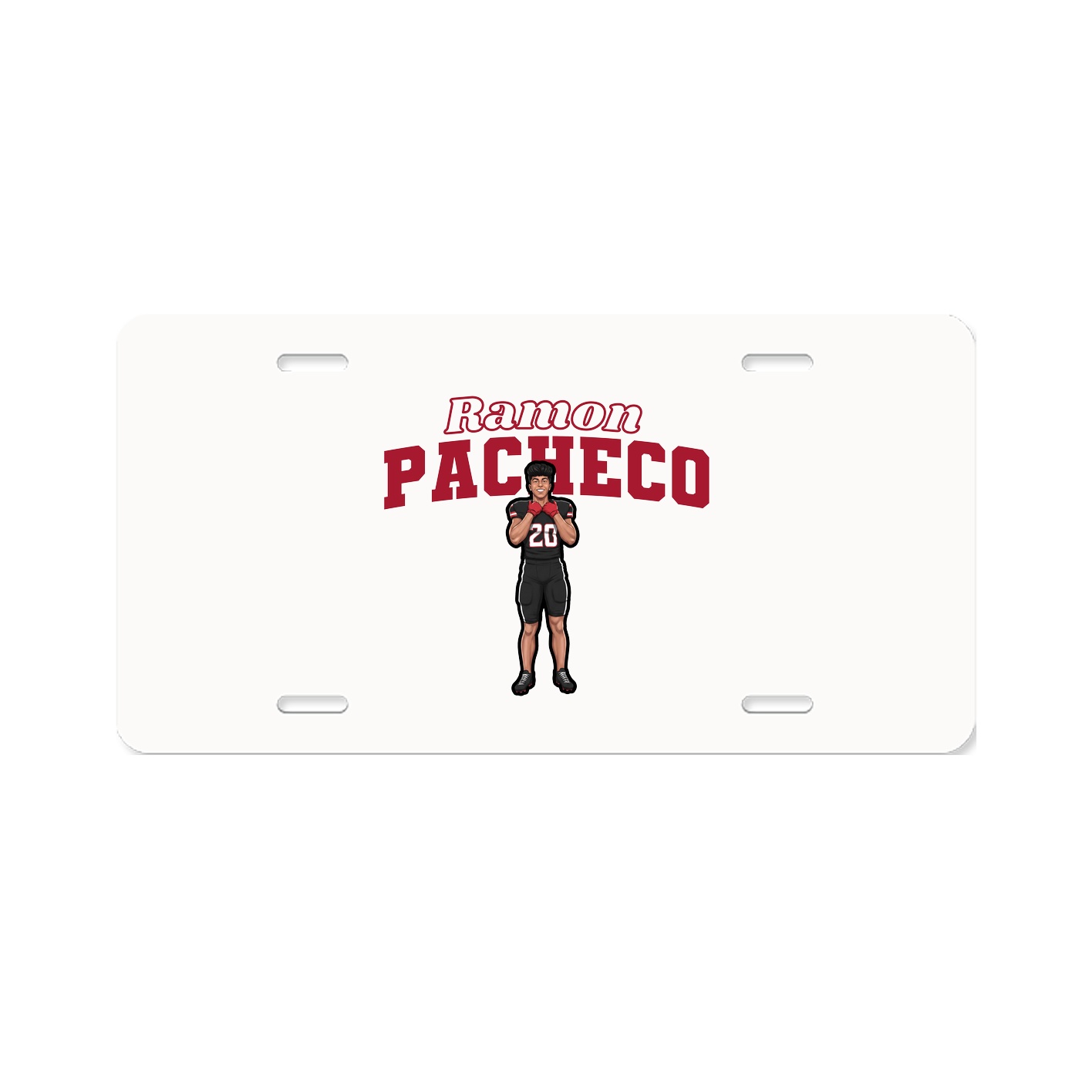 License Plate — Name Arch in Classic