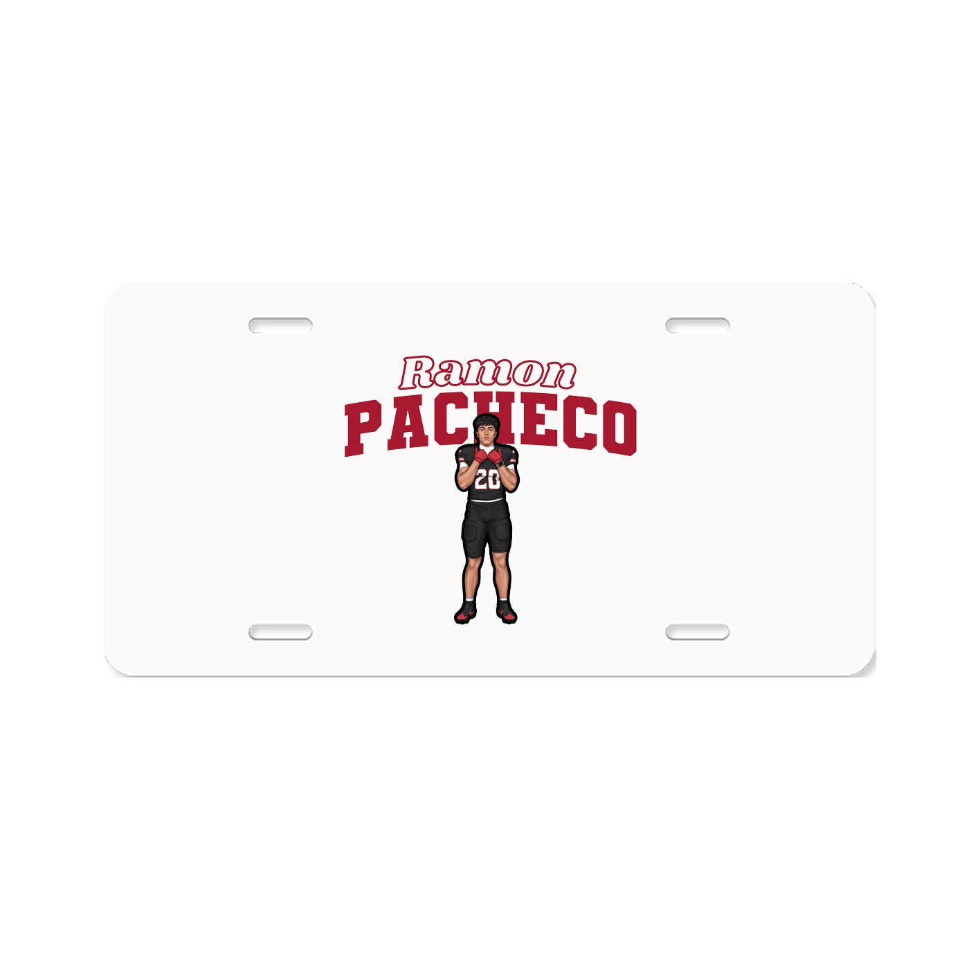 License Plate — Name Arch in Classic