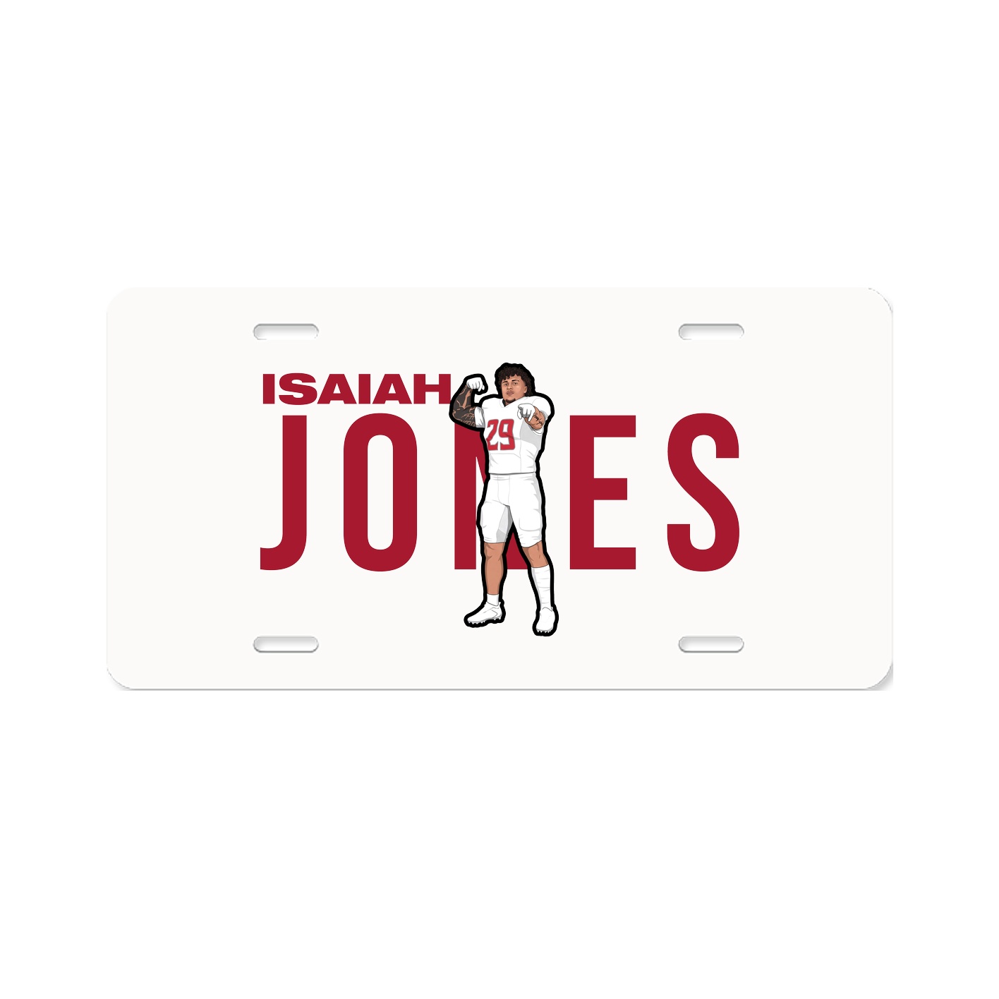 License Plate — Player Name in Classic