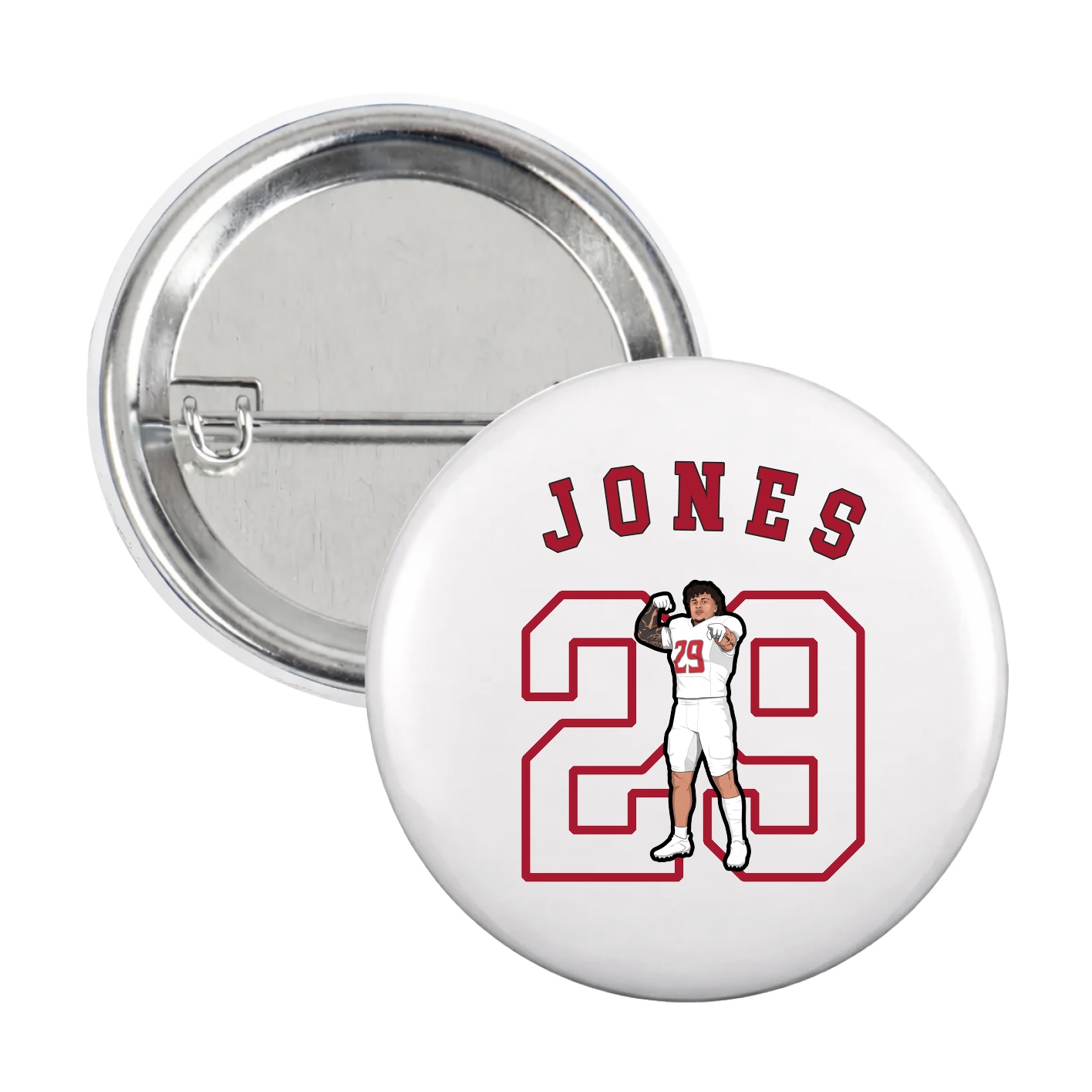 Game Day Button — Shirsey Arch in White