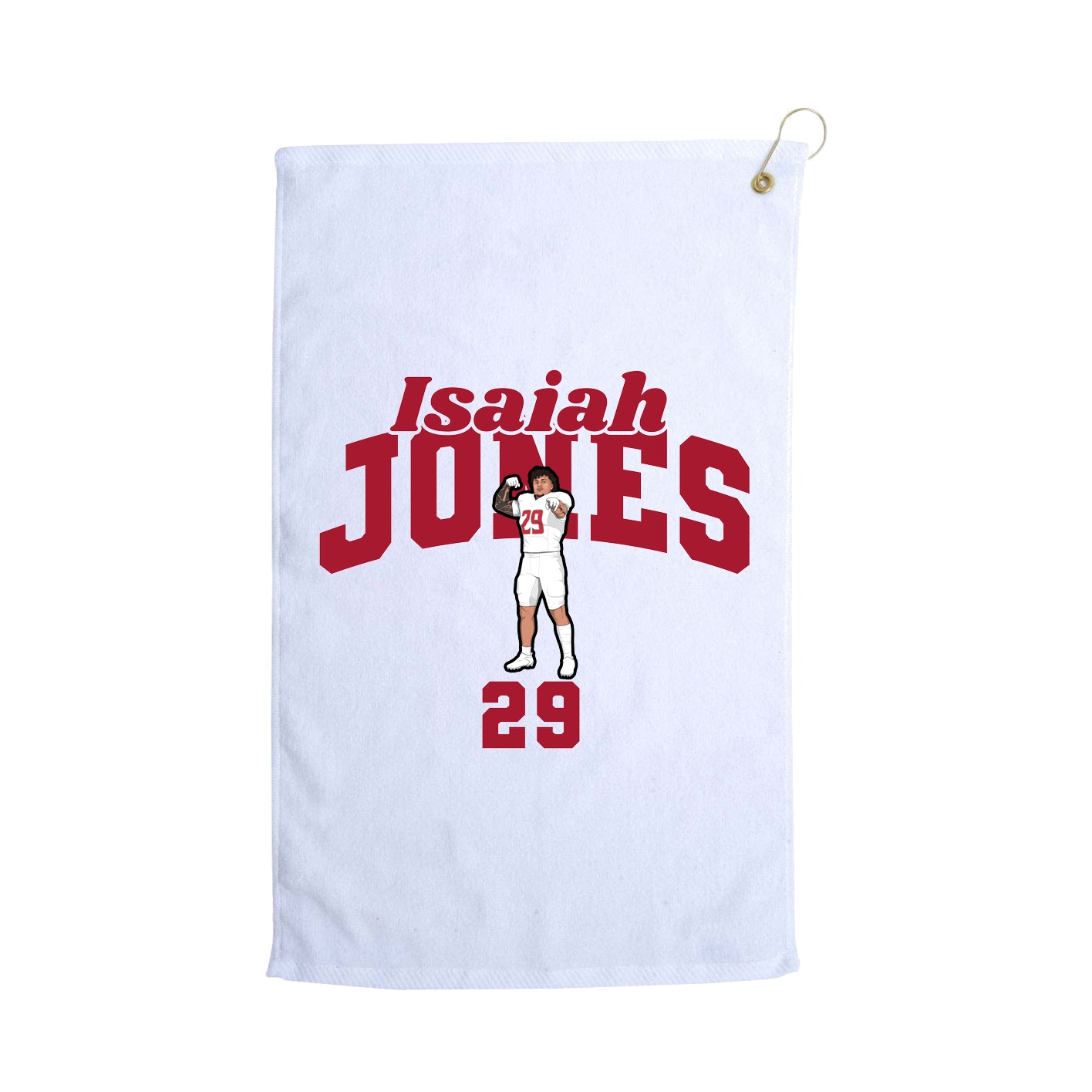 Golf Towel — Signature Arch in White