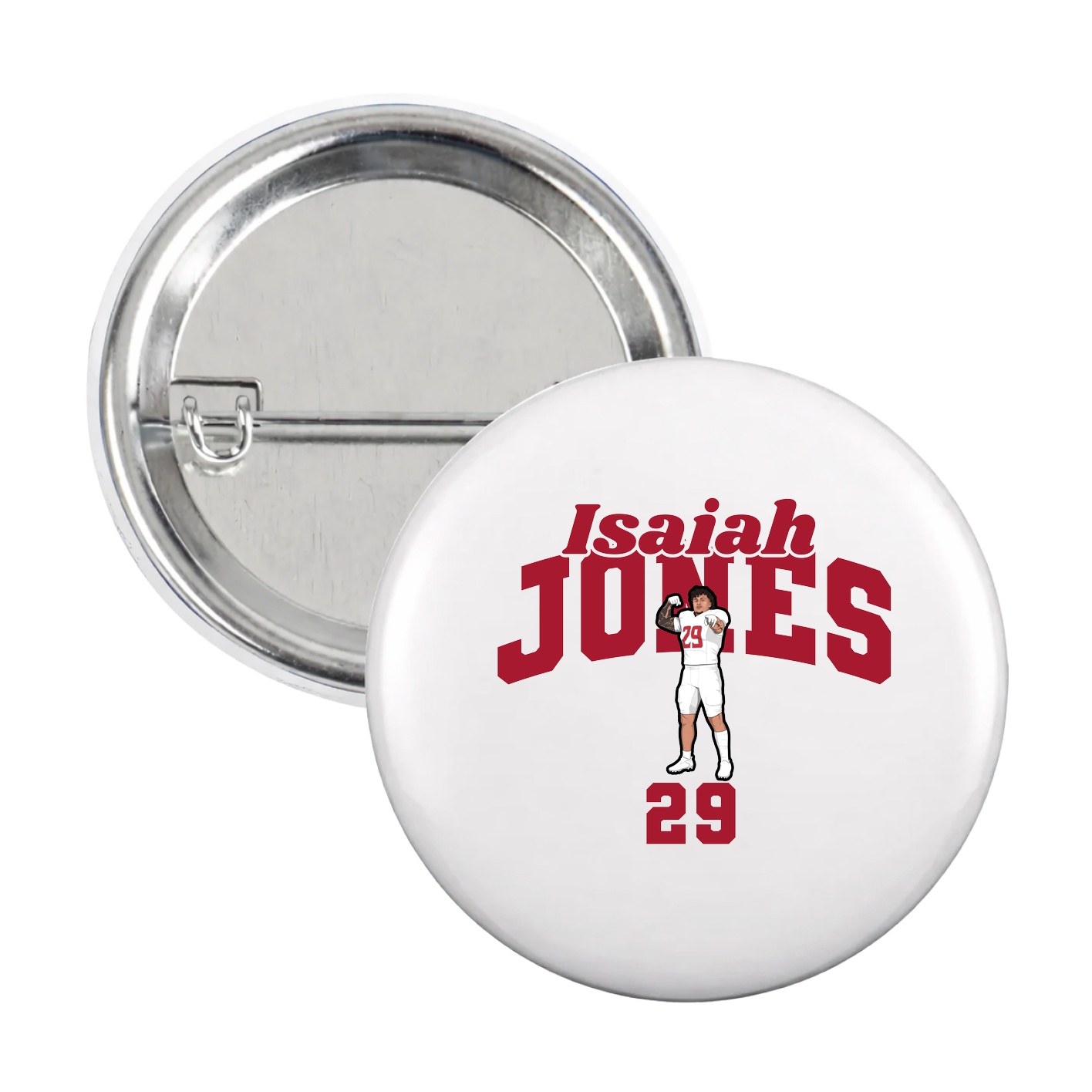 Game Day Button — Signature Arch in White