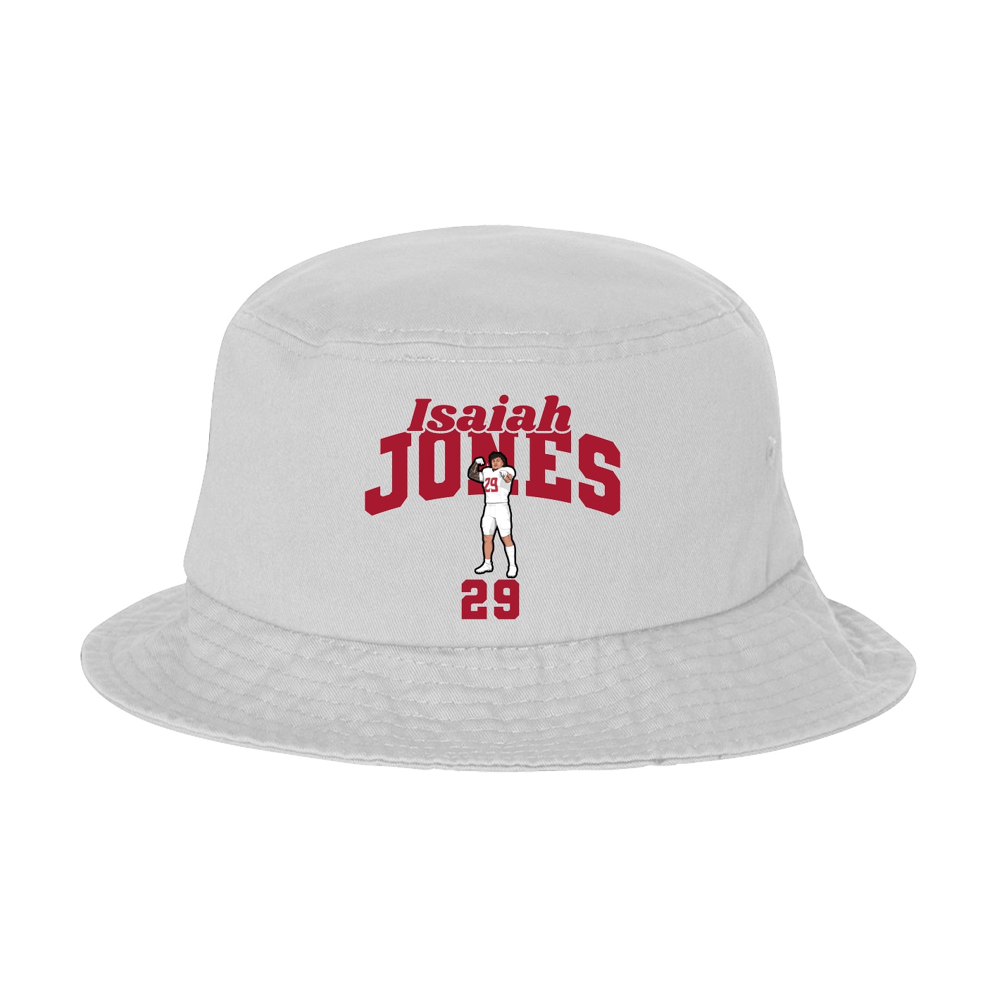 Bucket Cap — Signature Arch in White