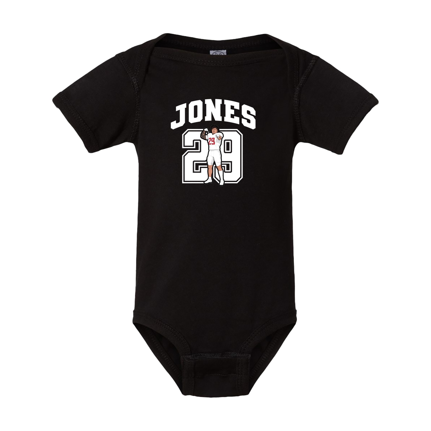 Baby Onesie — Number in Black