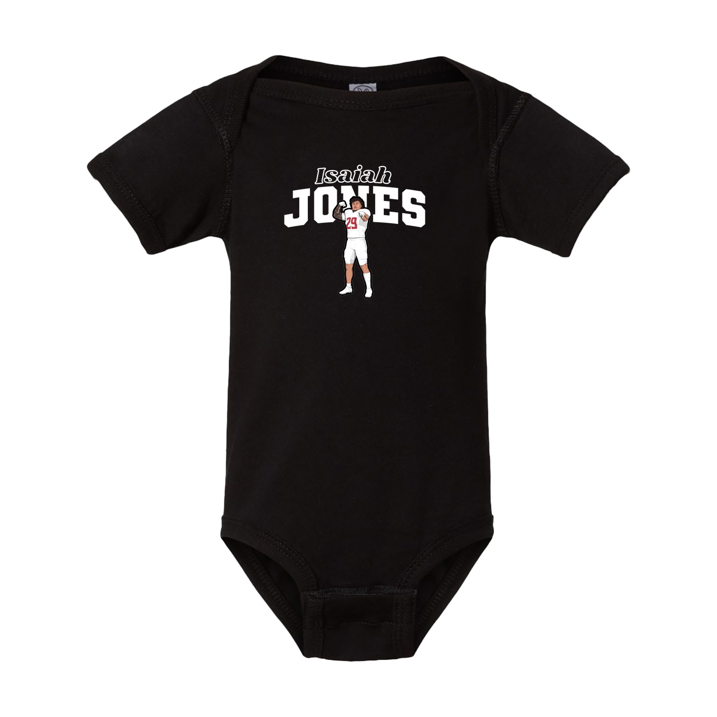 Baby Onesie — Name Arch in Black