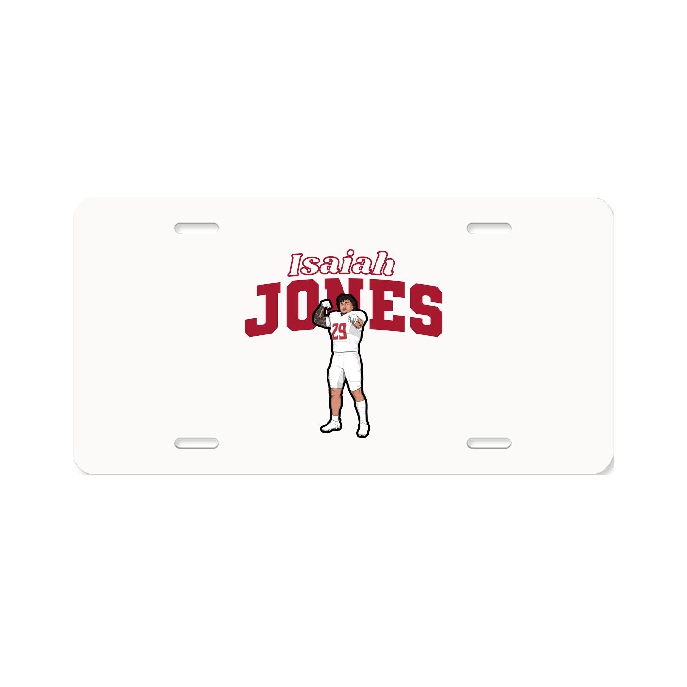 License Plate — Name Arch in Classic