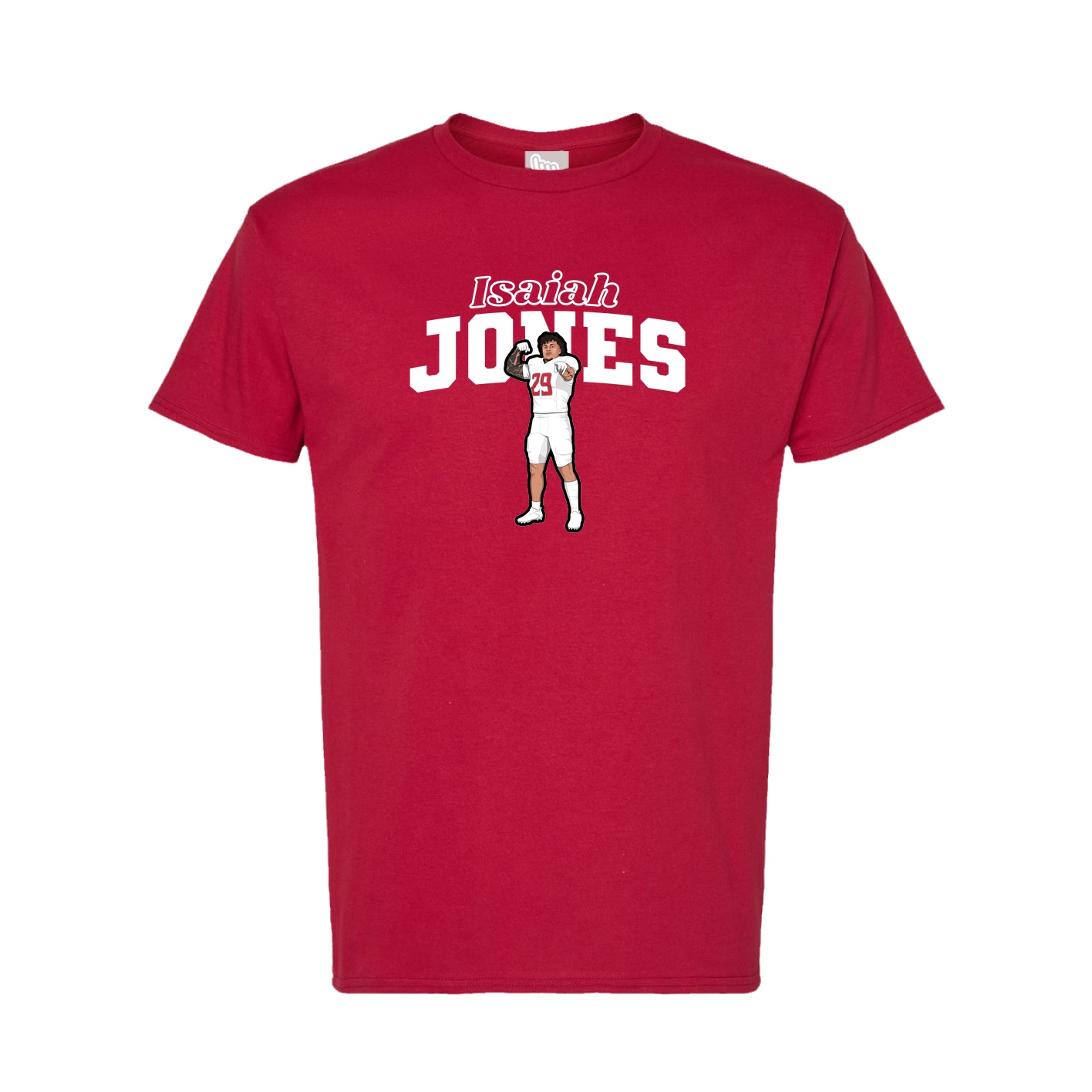 Tee — Name Arch in Crimson