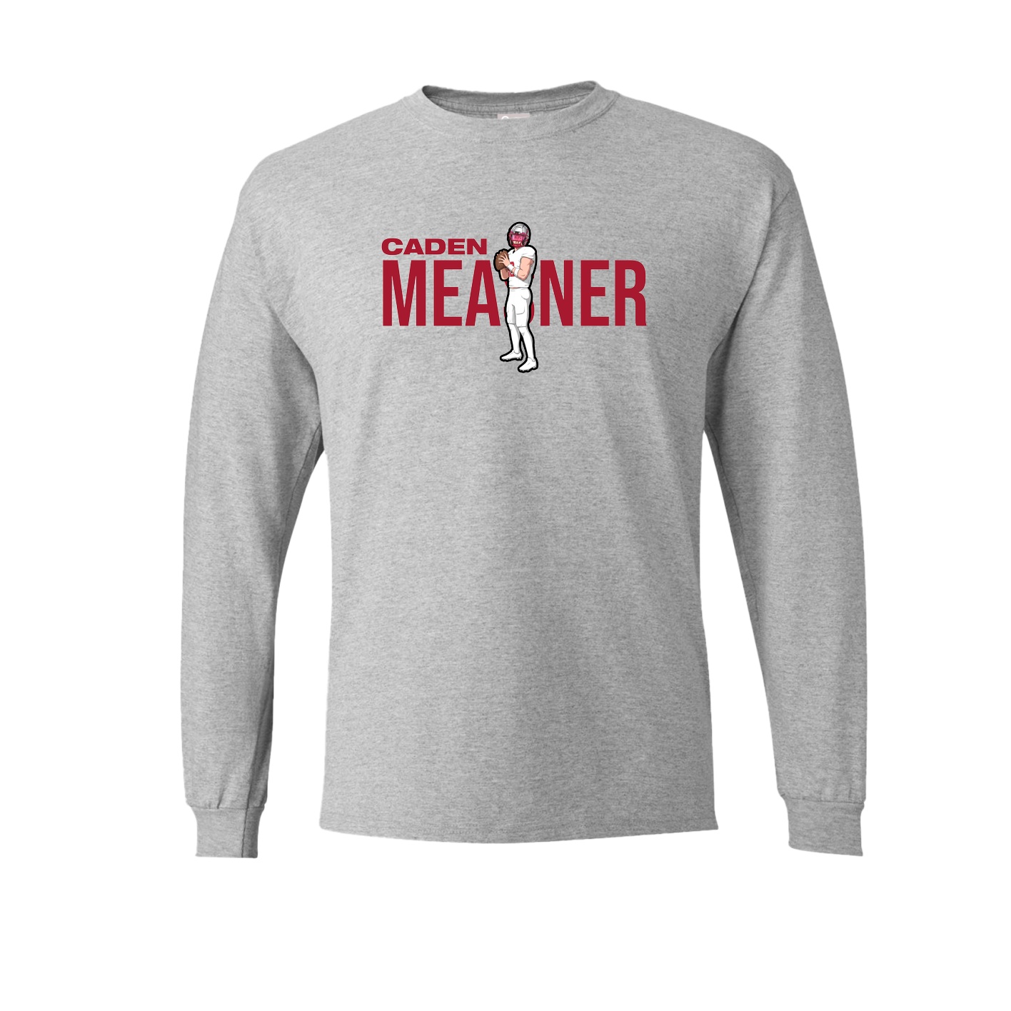 Long Sleeve Tee — Player Name in Grey