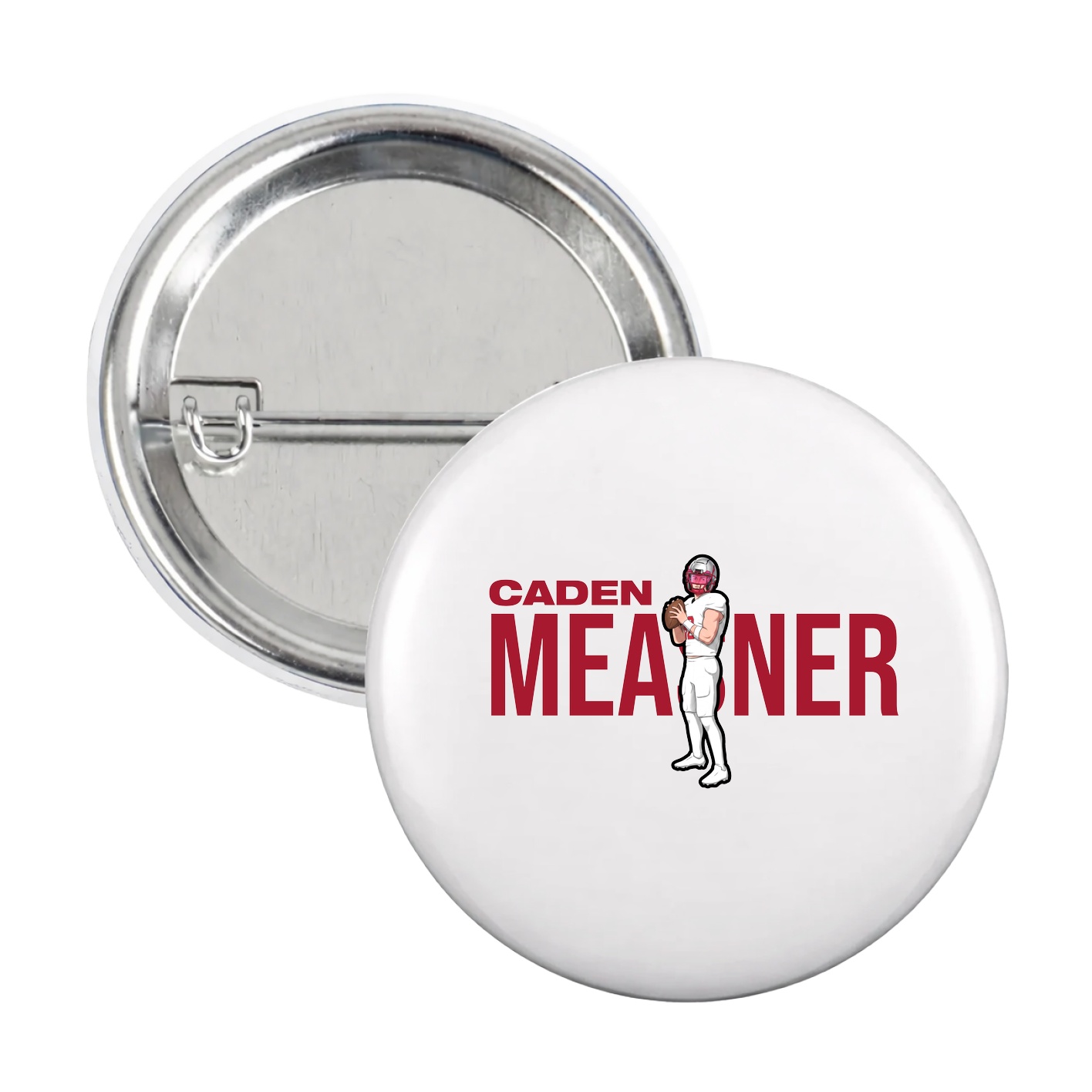 Game Day Button — Player Name in White