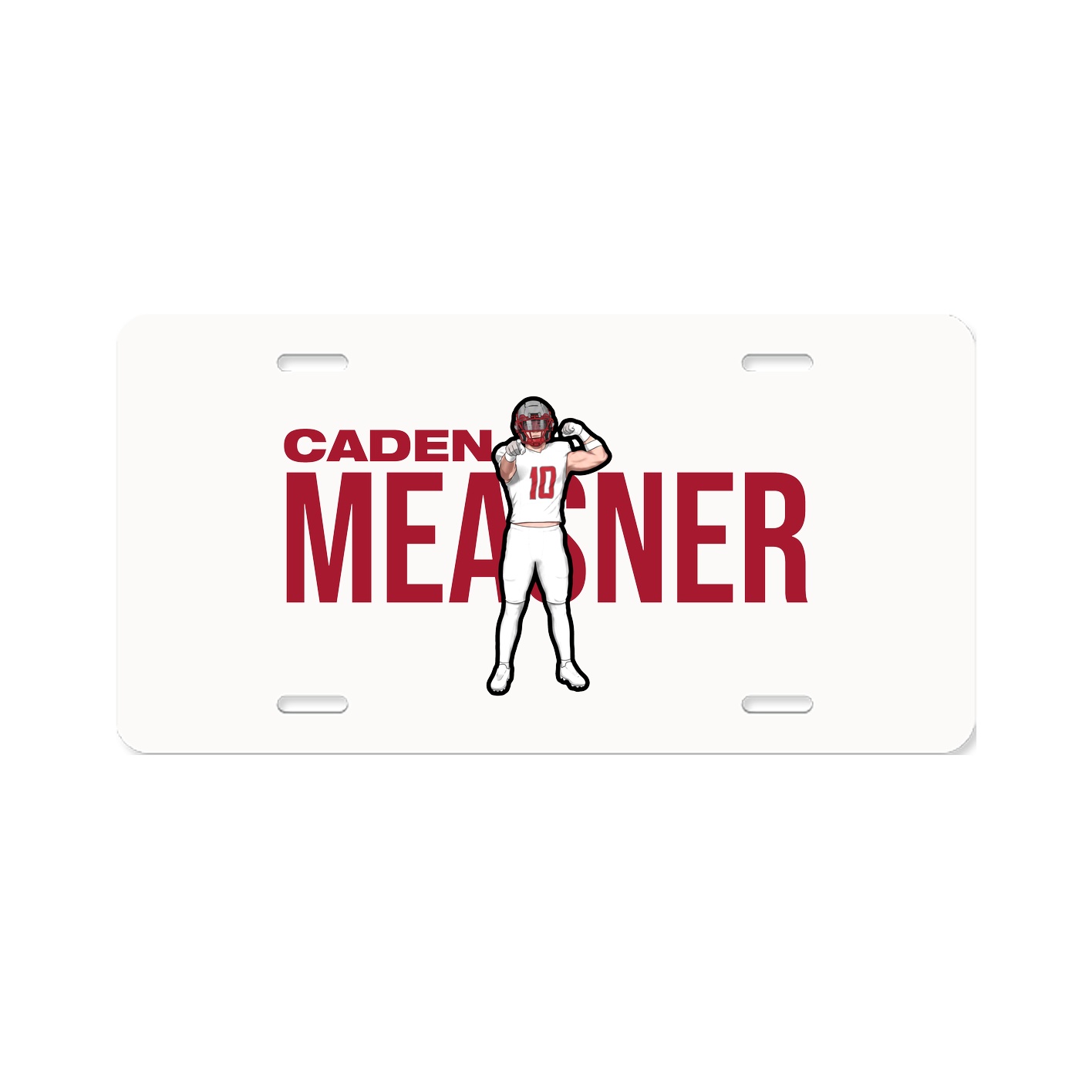 License Plate — Player Name in Classic