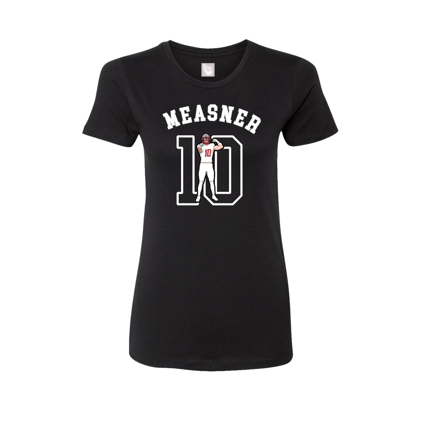 Fitted Women's Tee — Shirsey Arch in Black