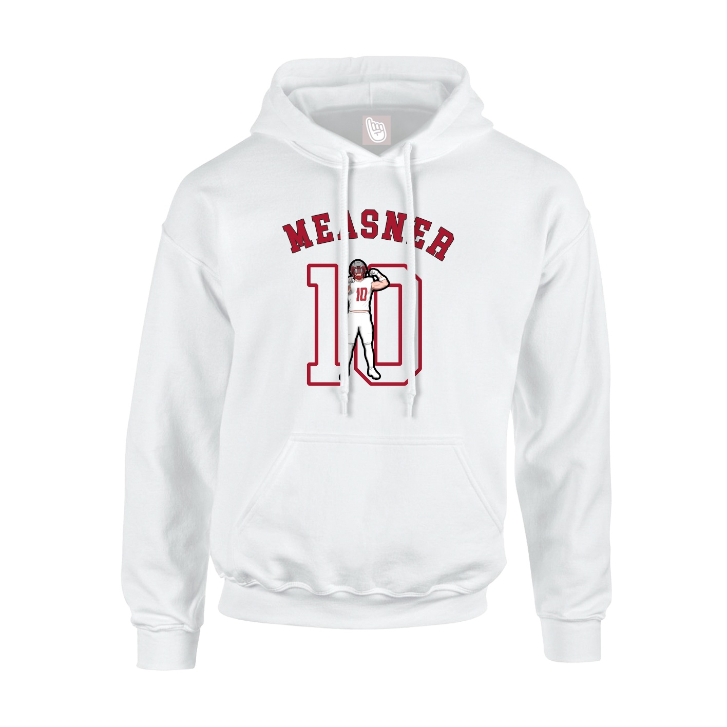 Youth Hoodie — Shirsey Arch in White