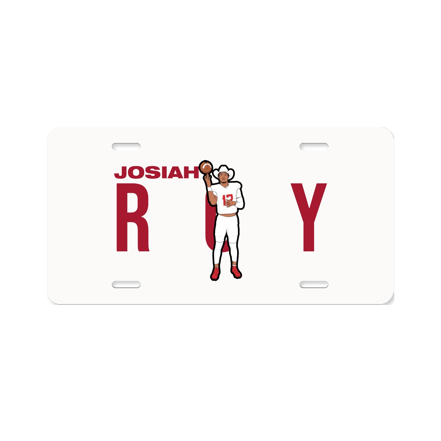 License Plate — Player Name in Classic