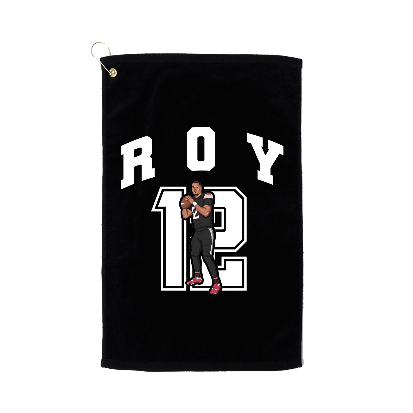 Golf Towel — Number in Black