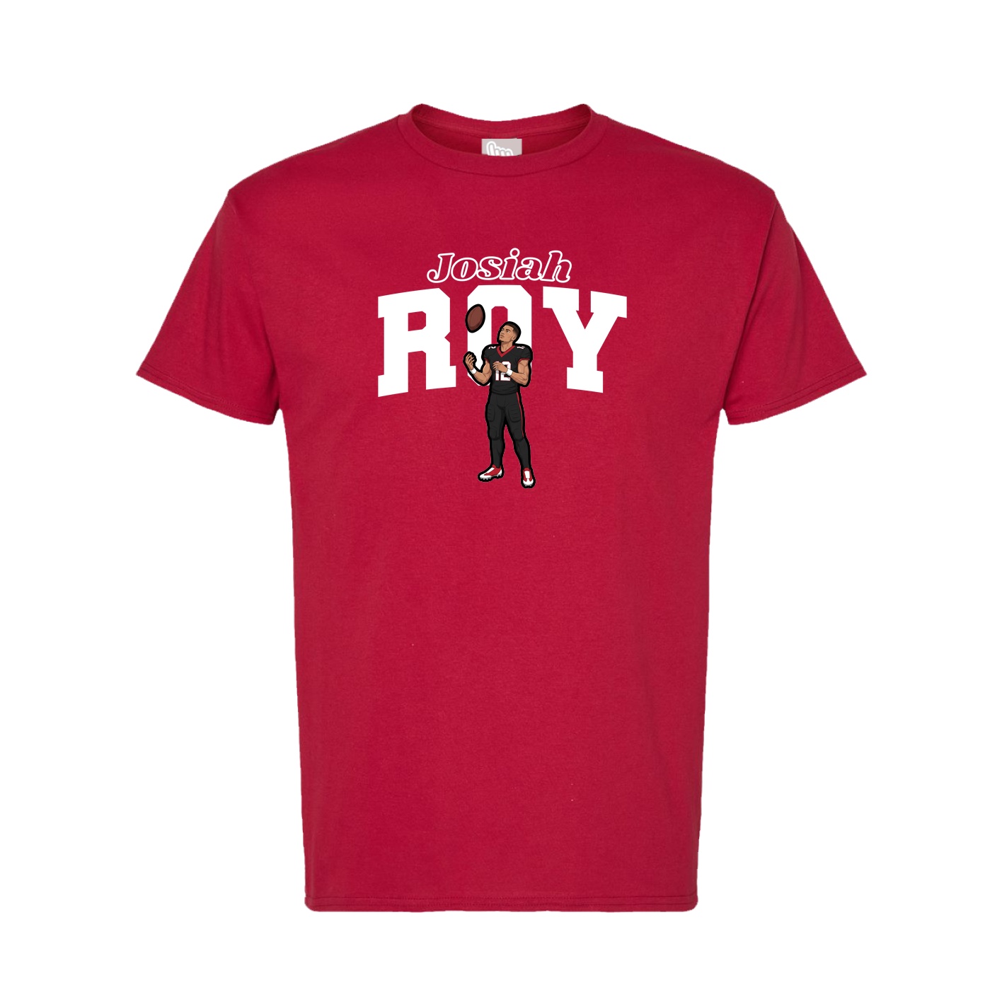 Tee — Name Arch in Crimson