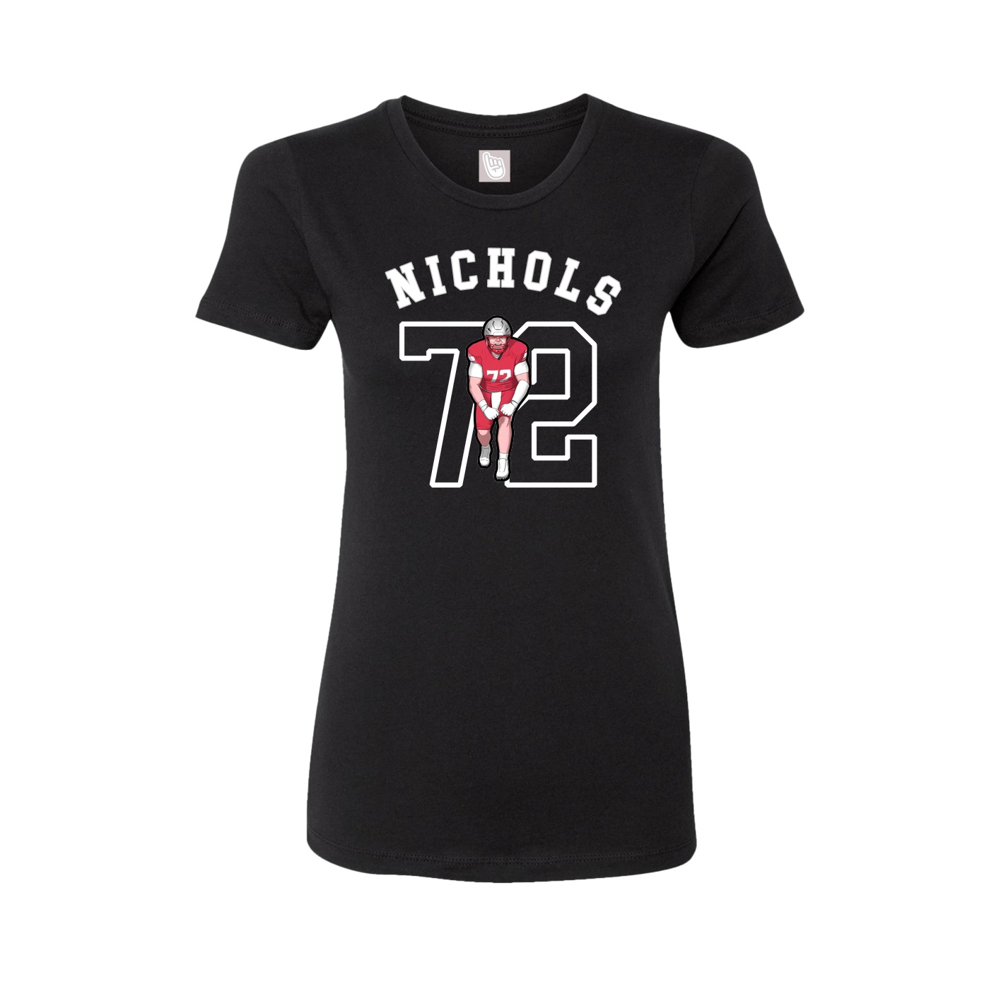 Fitted Women's Tee — Shirsey Arch in Black