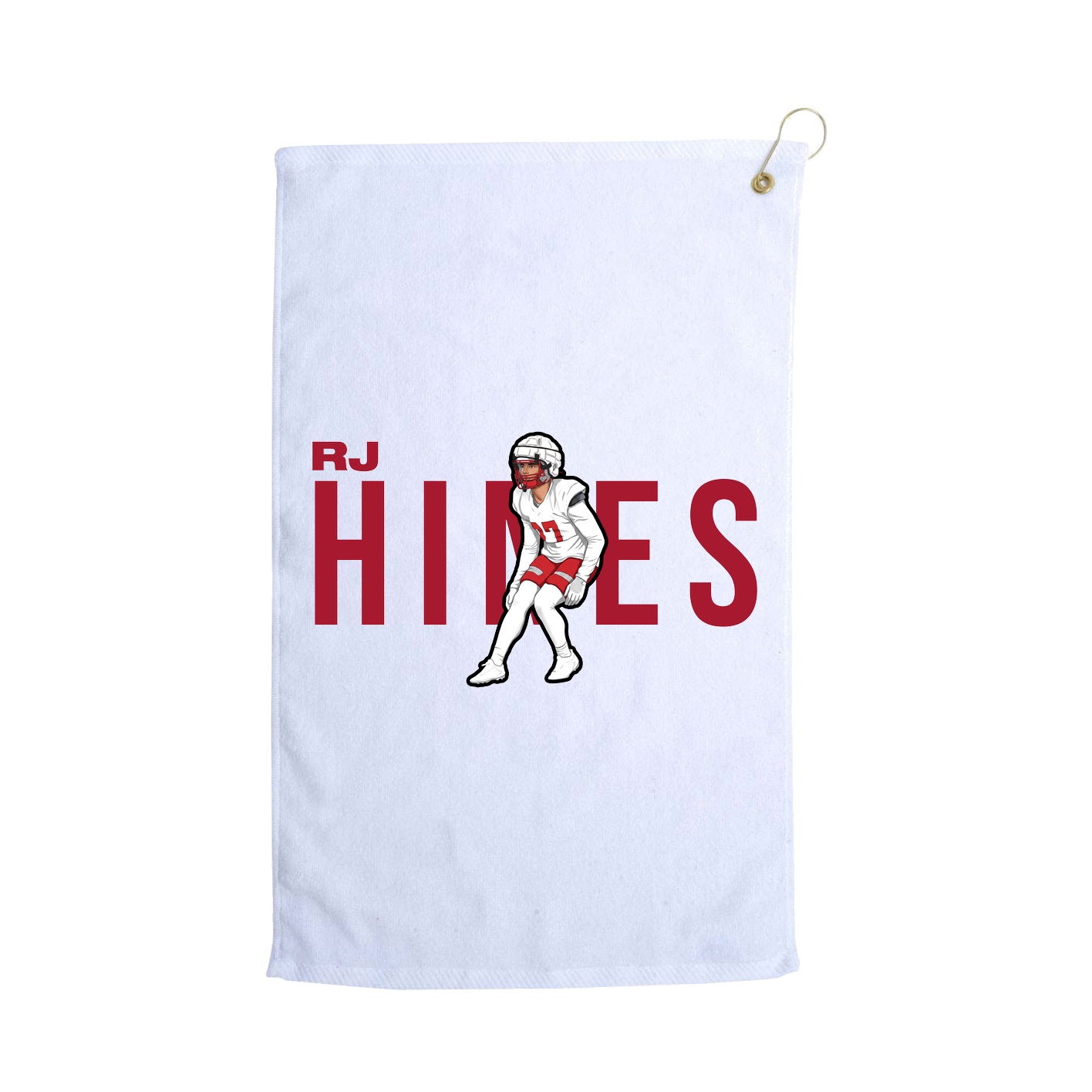 Golf Towel — Player Name in White