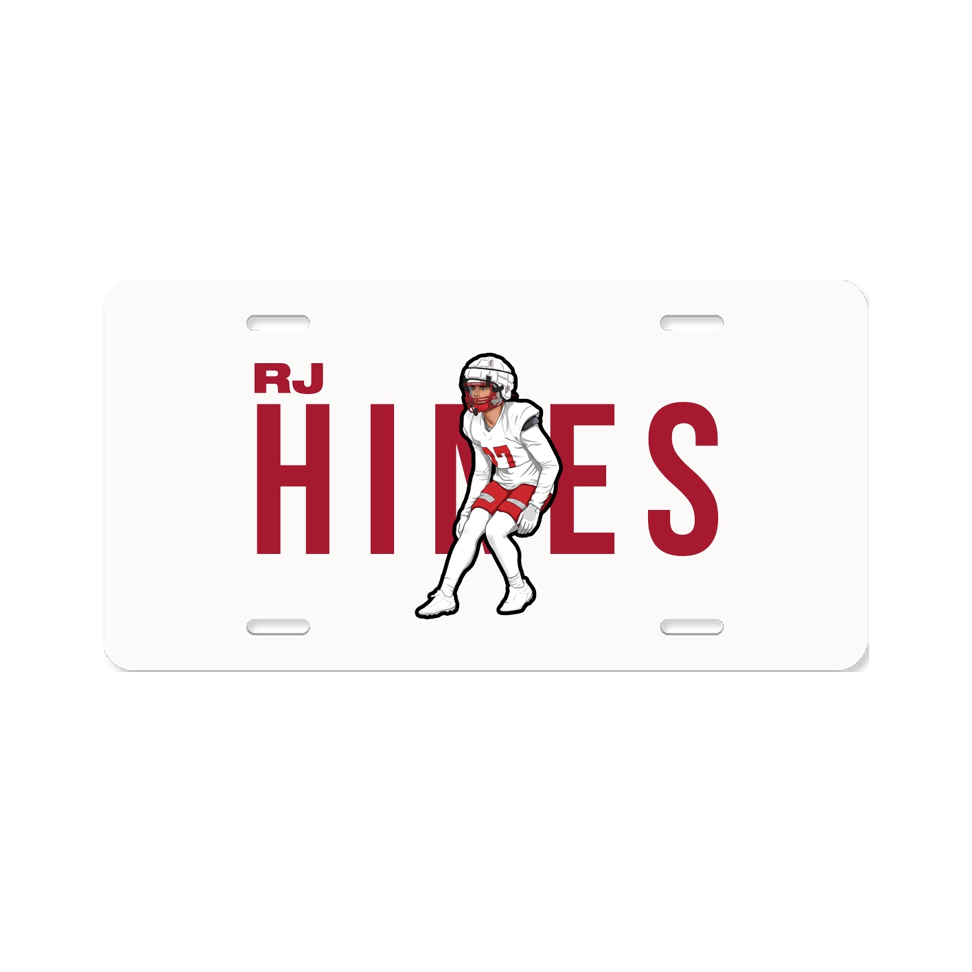 License Plate — Player Name in Classic