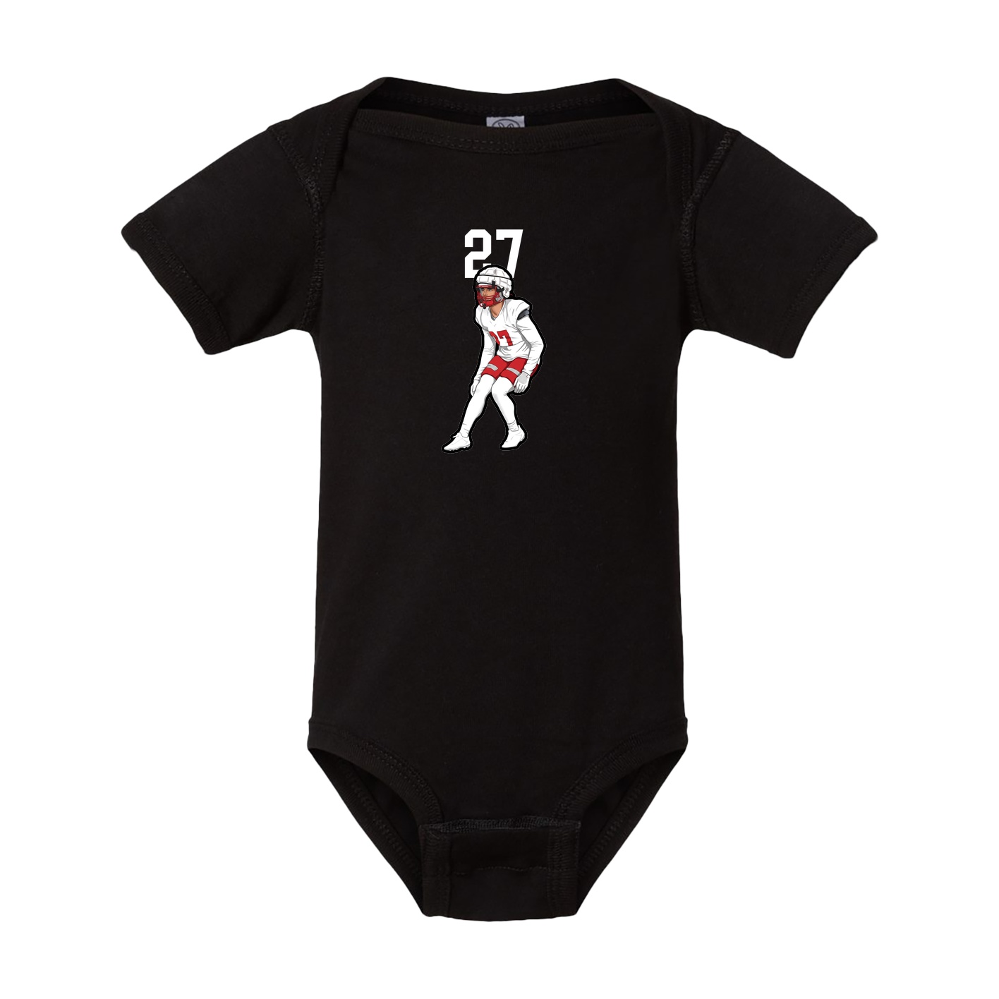 Baby Onesie — Number Top in Black