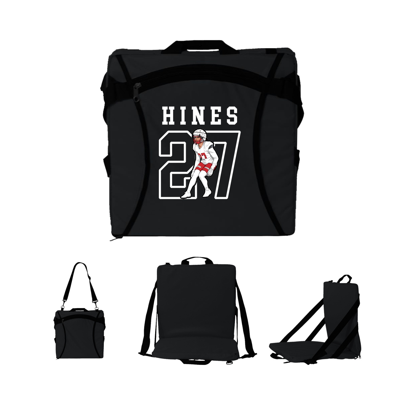 Folding Stadium Seat — Shirsey in Black