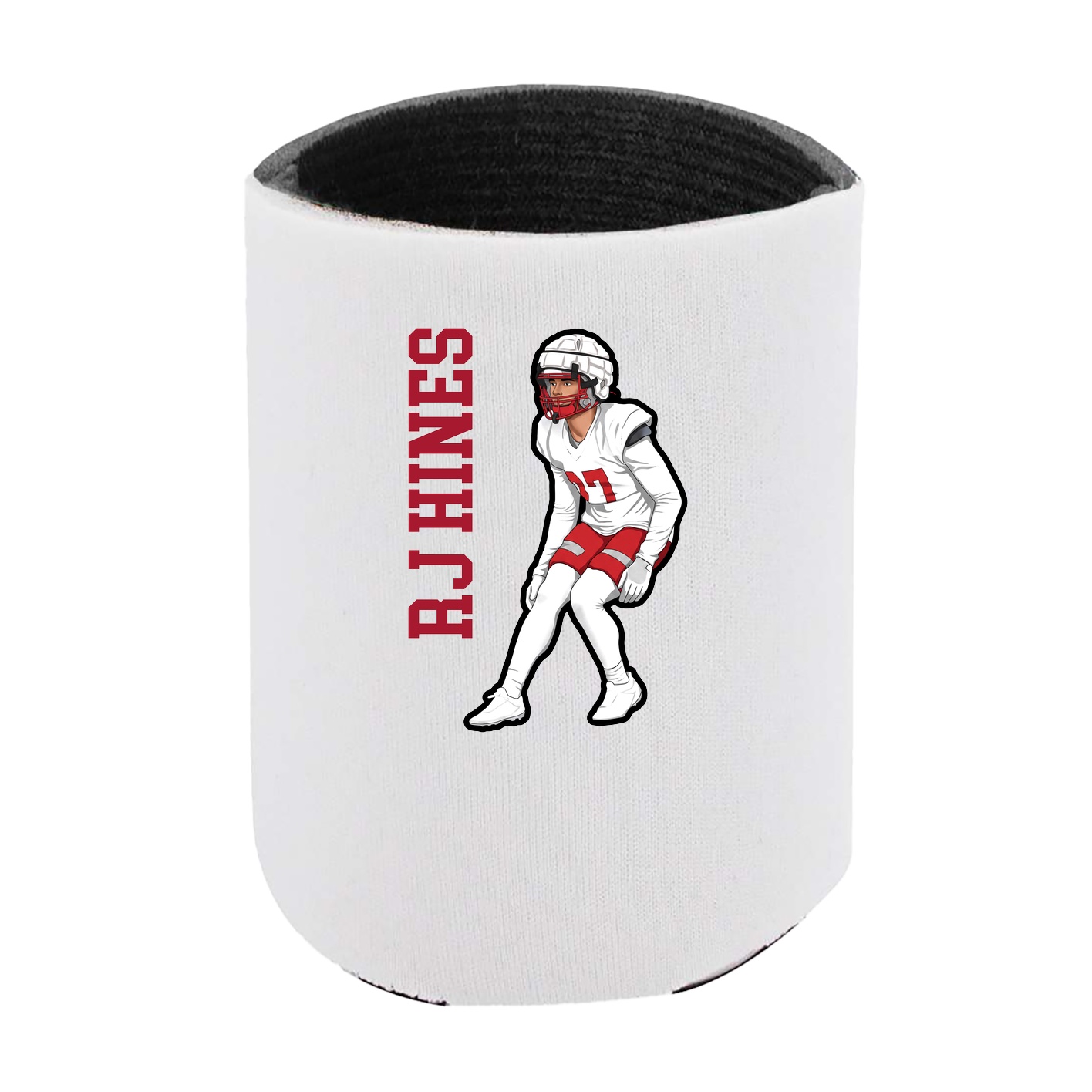 Can Holder — Name Vertical in White