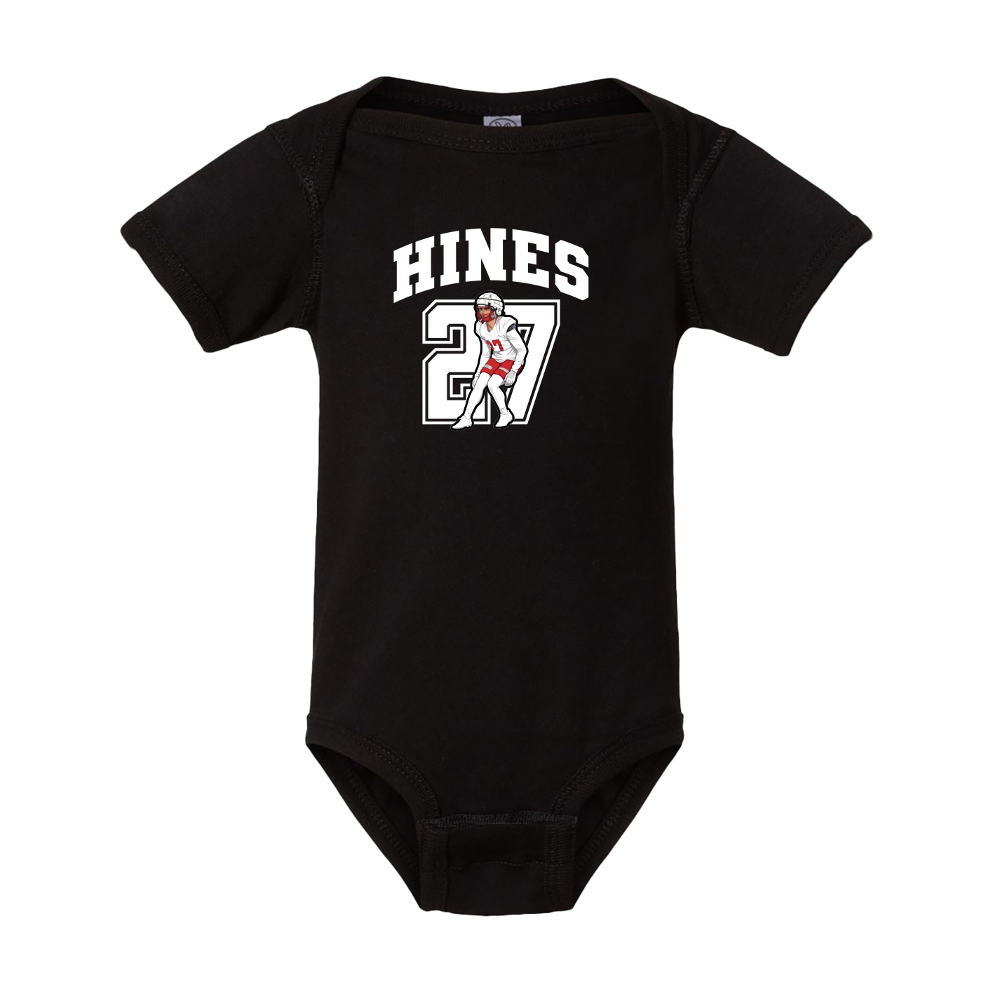 Baby Onesie — Number in Black
