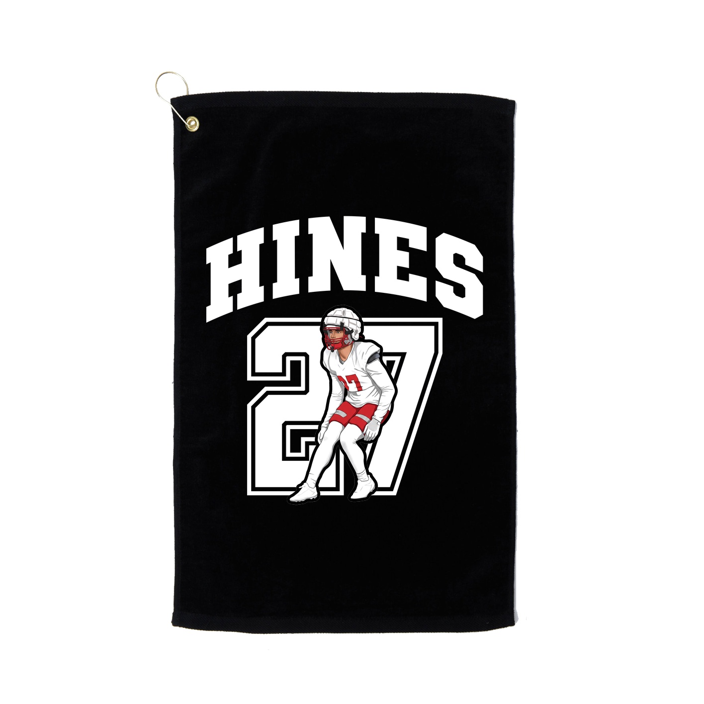 Golf Towel — Number in Black