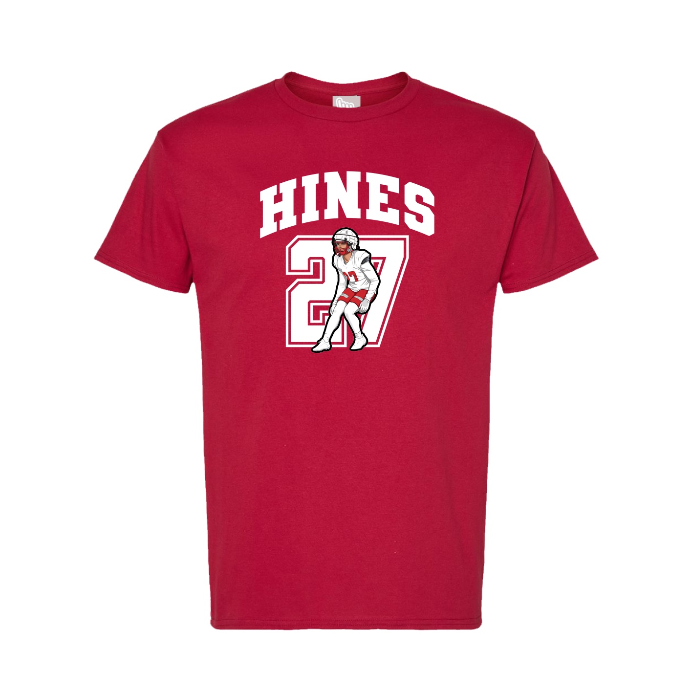 Tee — Number in Crimson