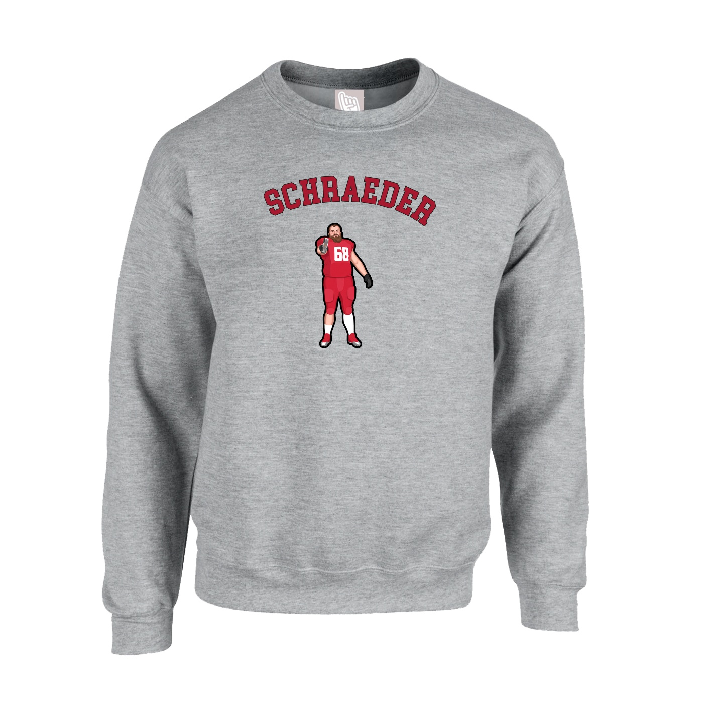 Fleece Crew — Shirsey Arch in Grey