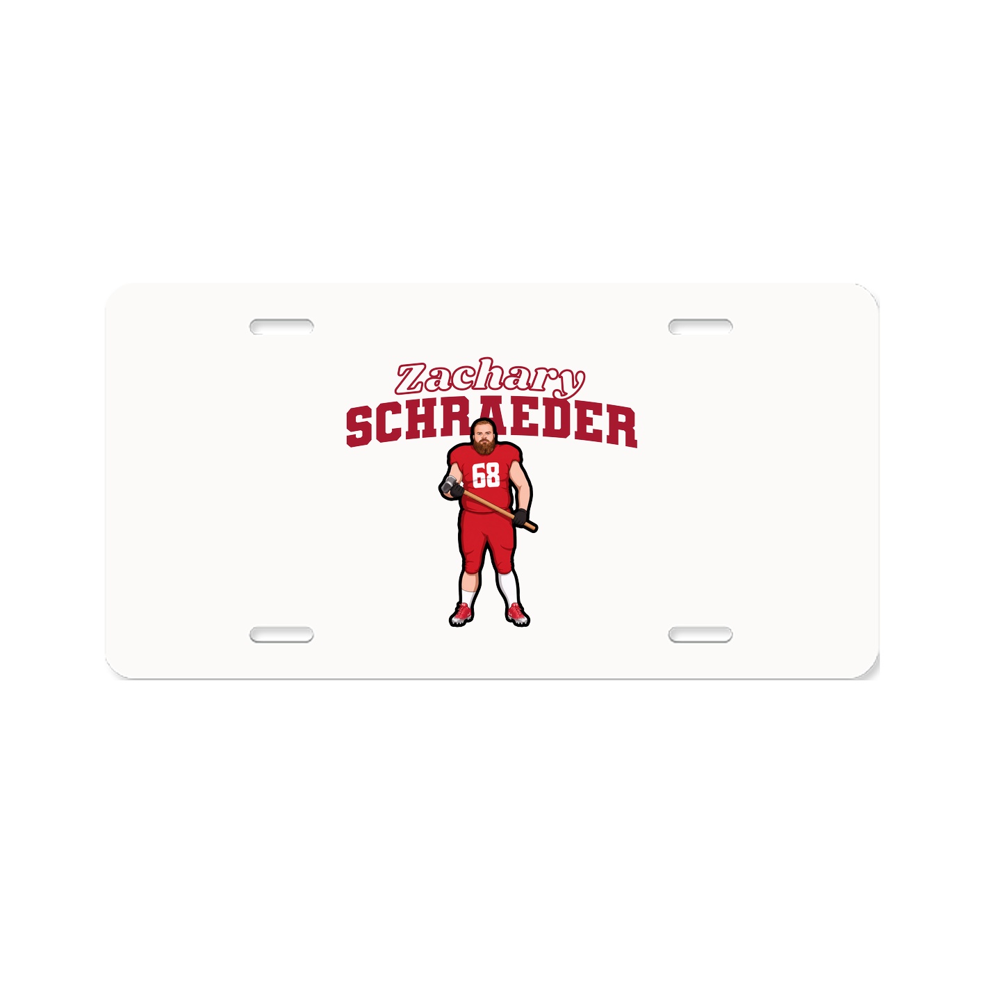 License Plate — Name Arch in Classic