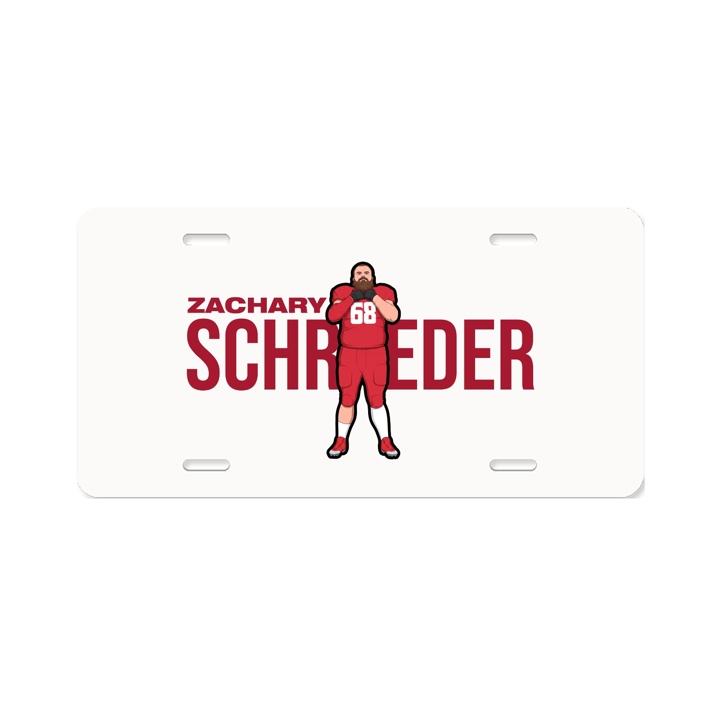 License Plate — Player Name in Classic