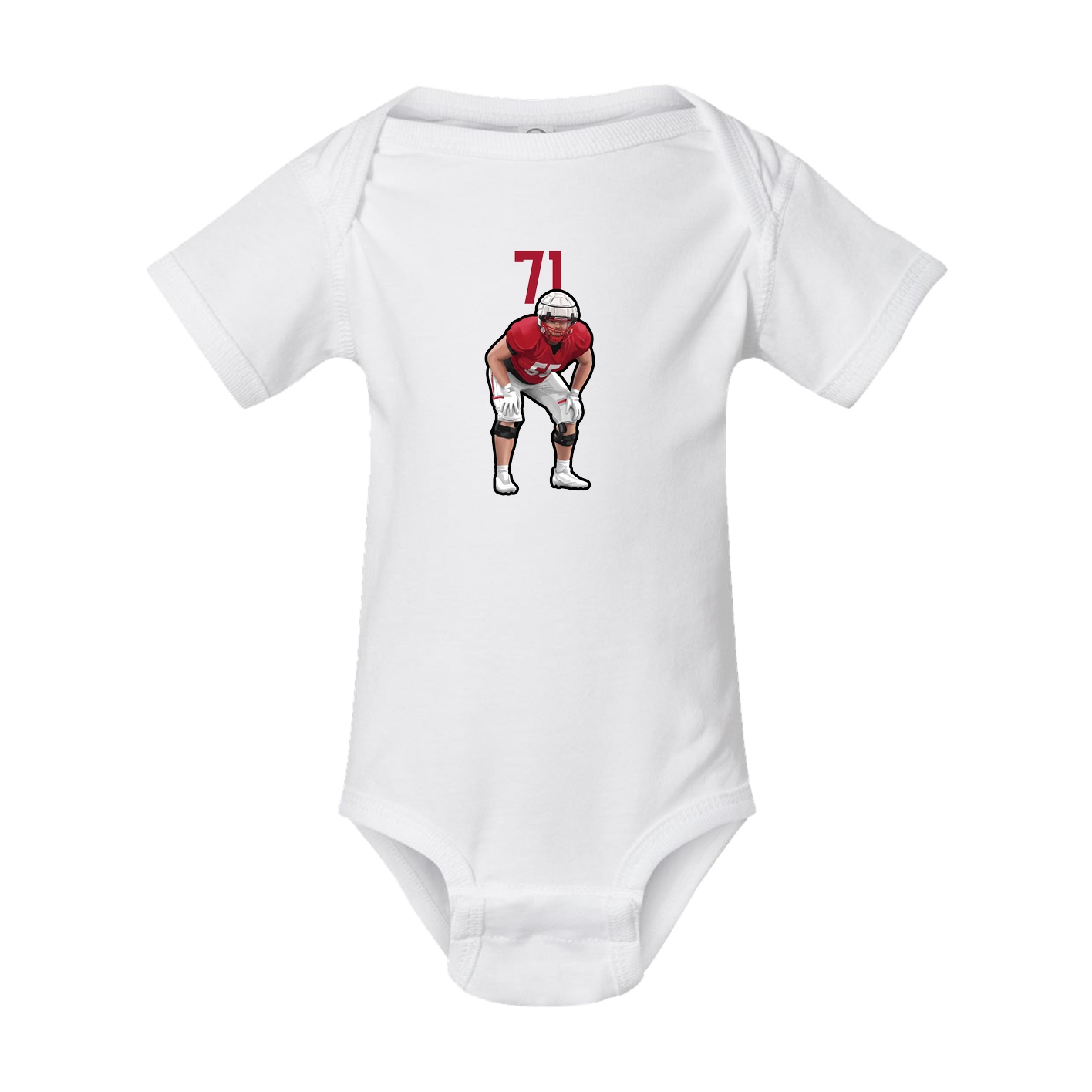 Baby Onesie — Number Top in White