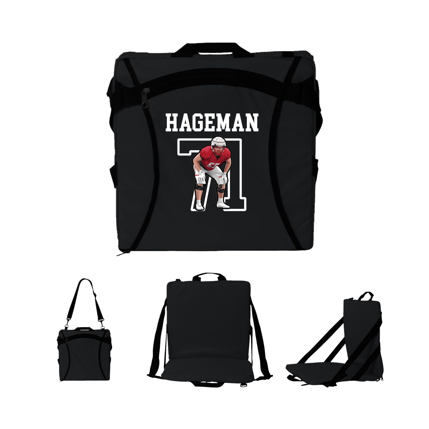 Folding Stadium Seat — Shirsey in Black