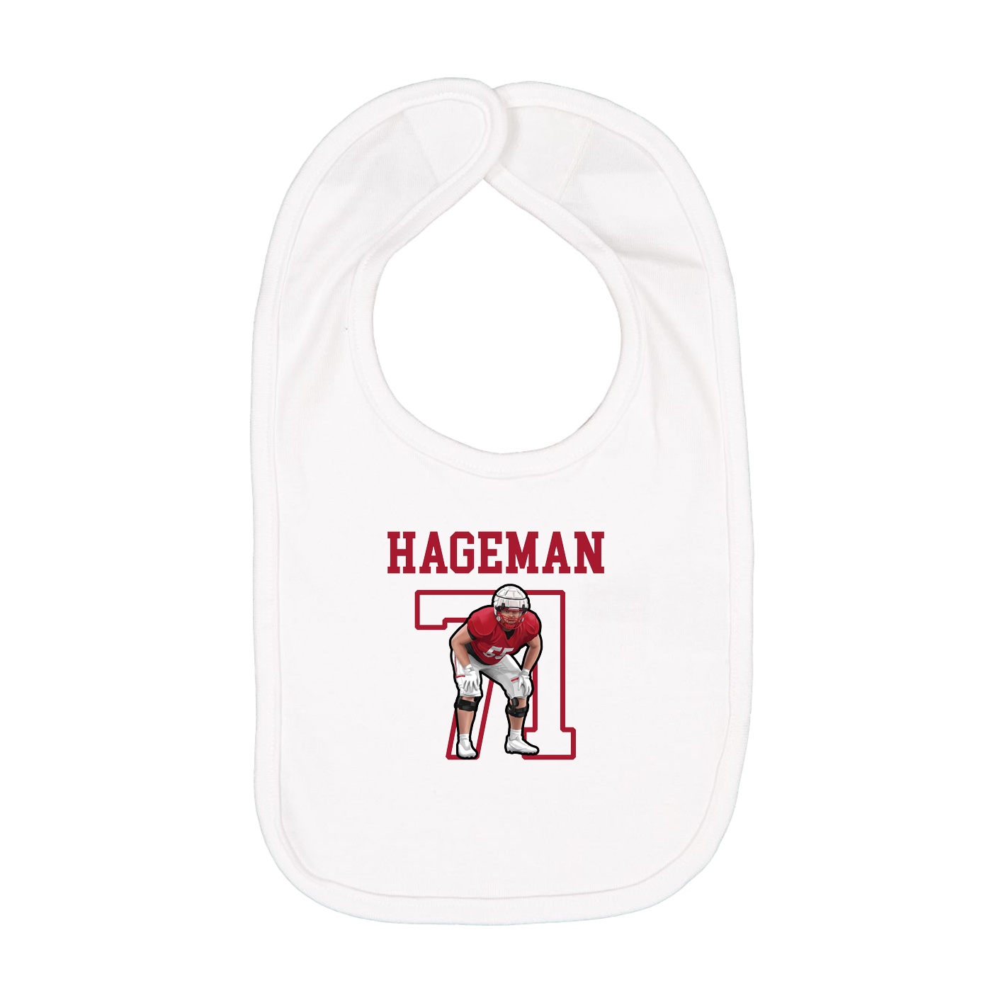 Infant Bib — Shirsey in White