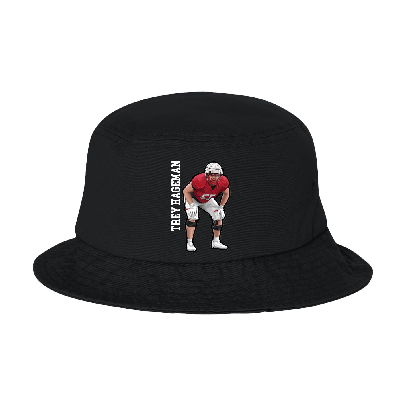 Bucket Cap — Name Vertical in Black
