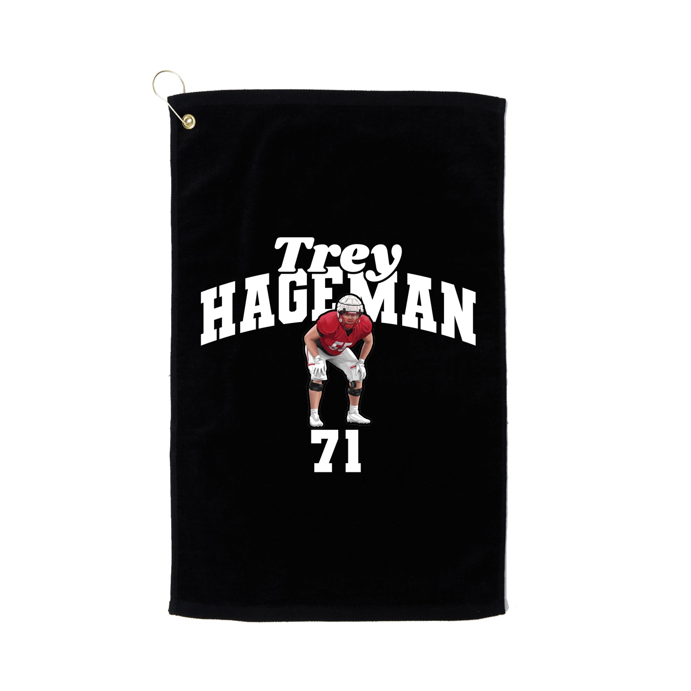 Golf Towel — Signature Arch in Black
