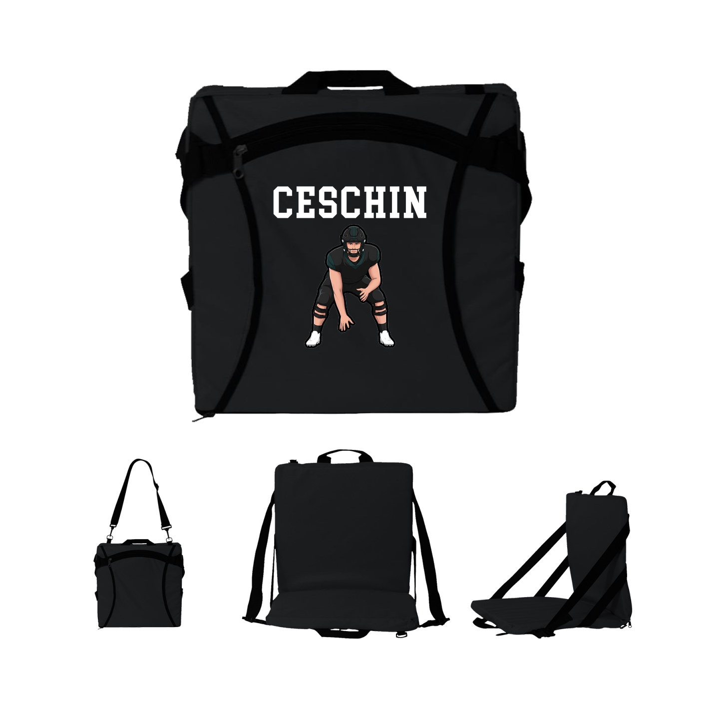 Folding Stadium Seat — Shirsey in Black
