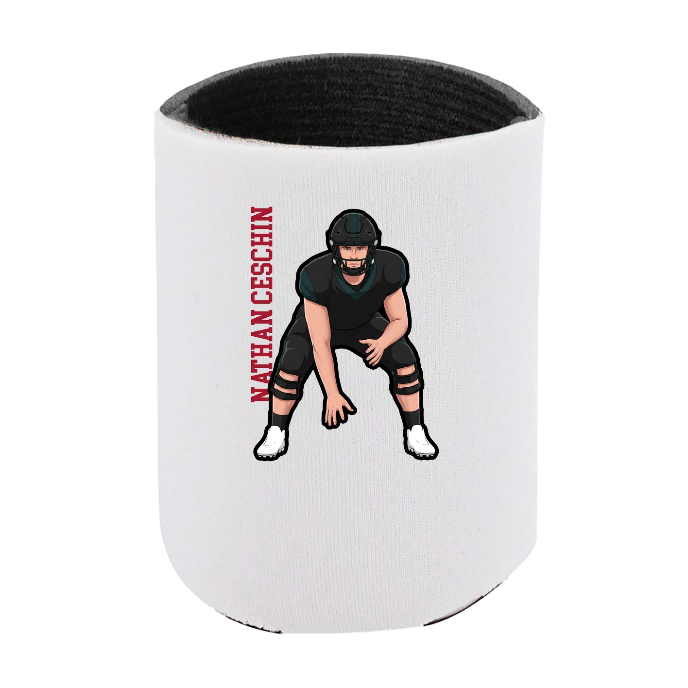Can Holder — Name Vertical in White