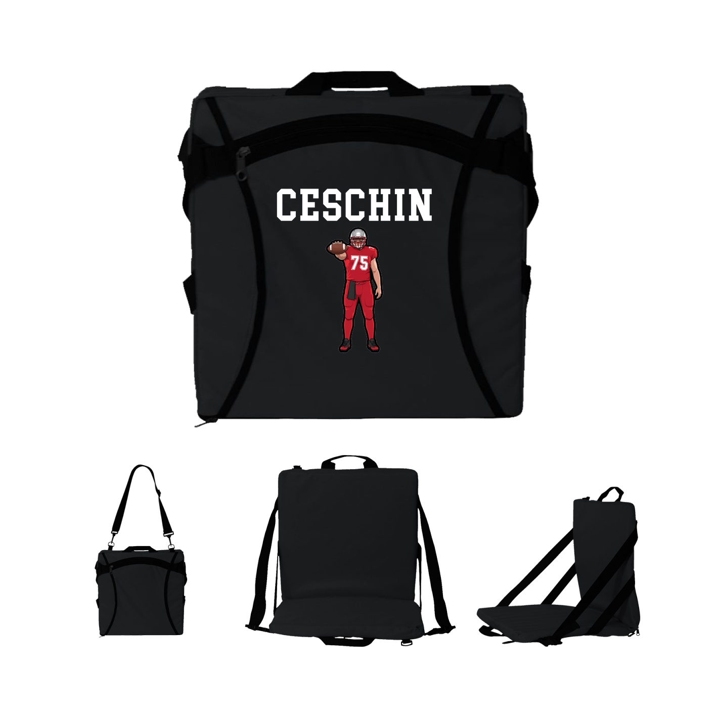 Folding Stadium Seat — Shirsey in Black