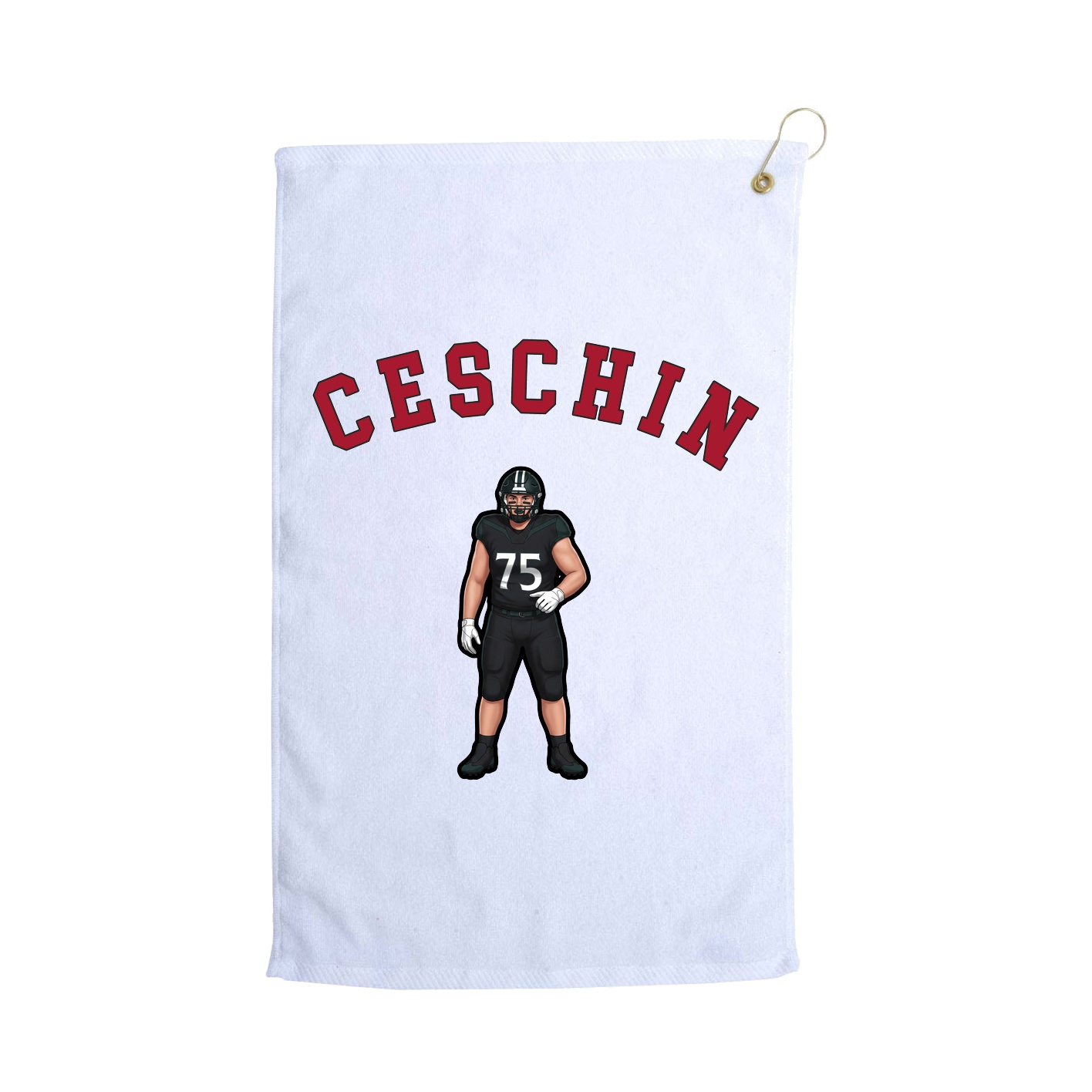 Golf Towel — Shirsey Arch in White