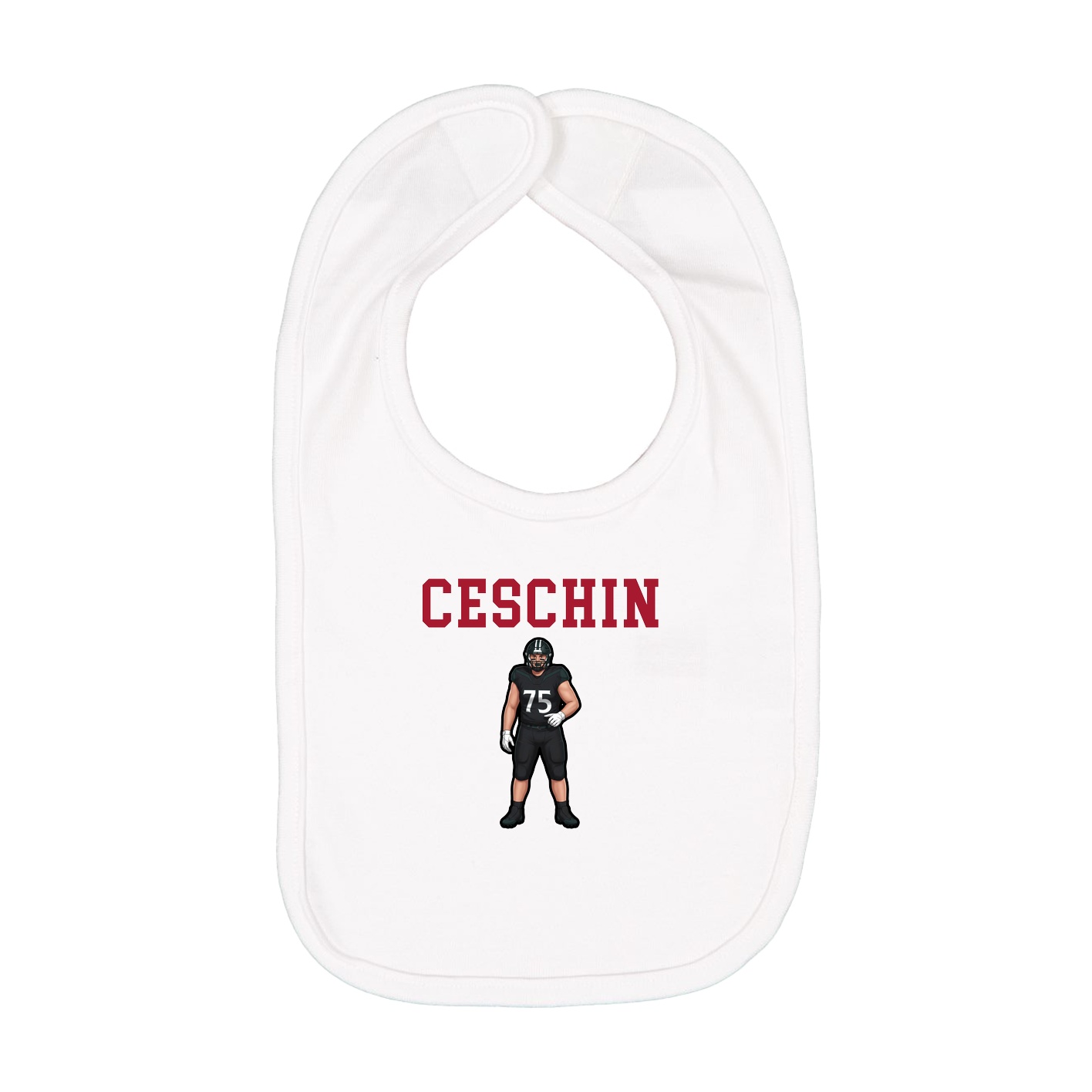 Infant Bib — Shirsey in White
