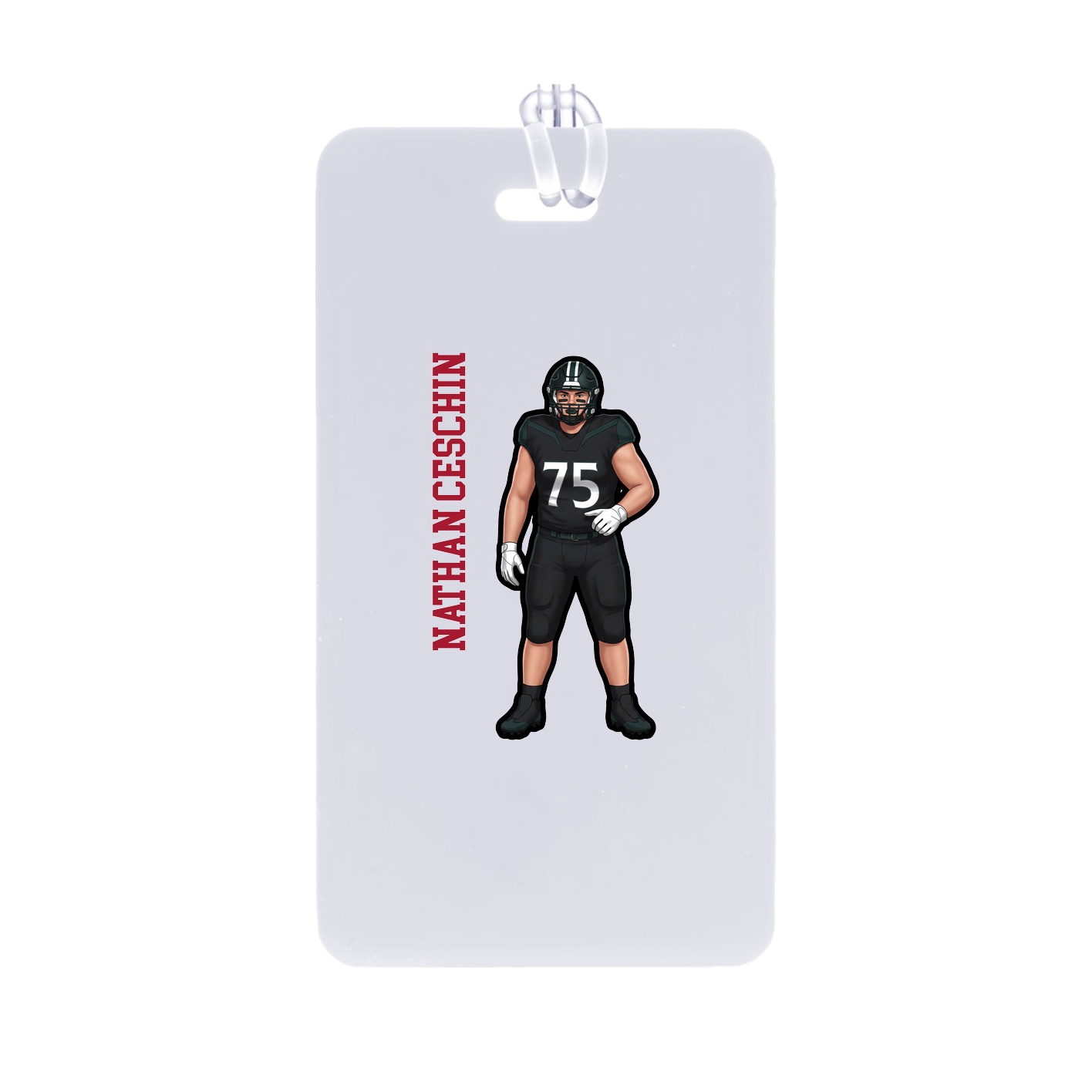Bag Tag — Name Vertical in Classic